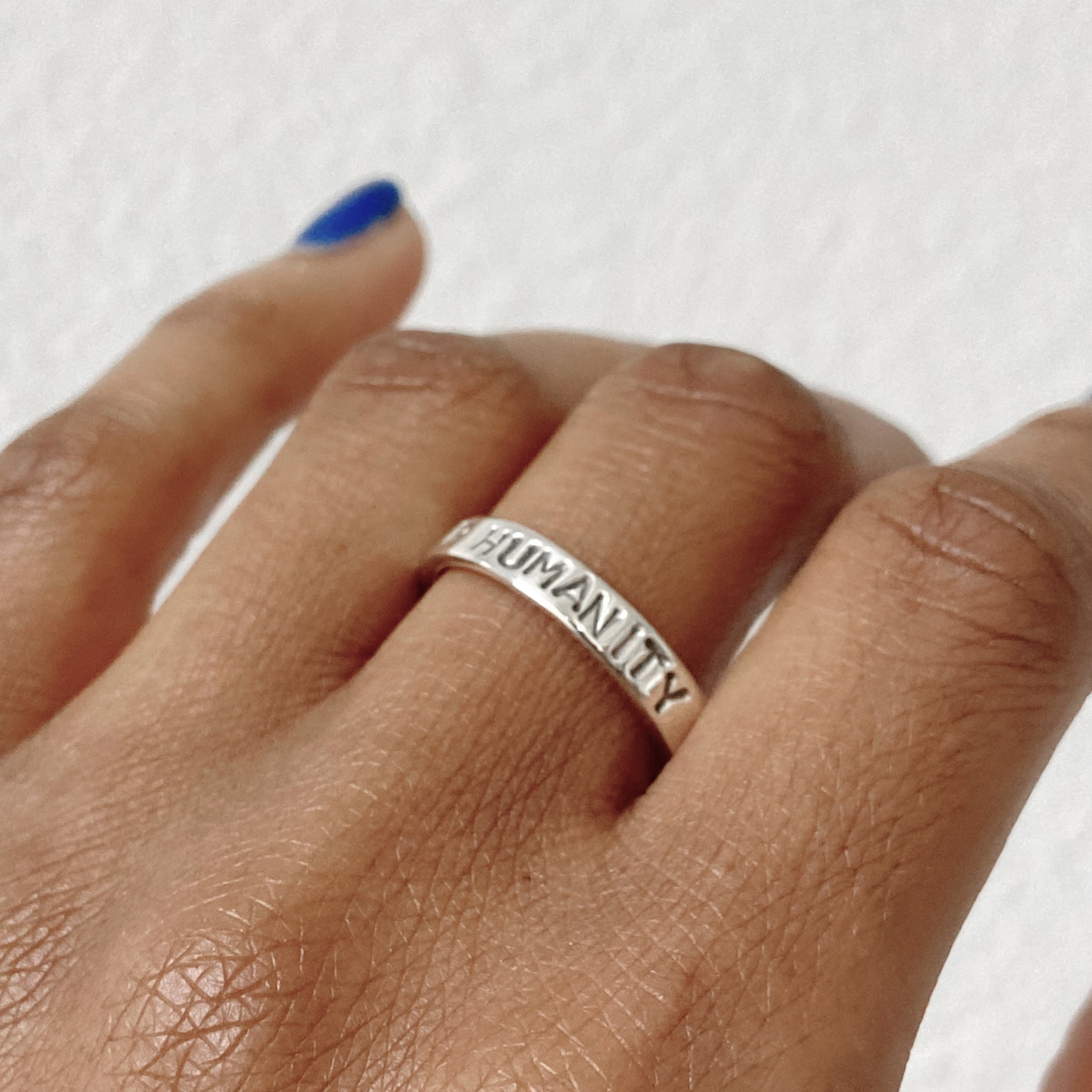 Size 11 Speak up for Humanity Ring