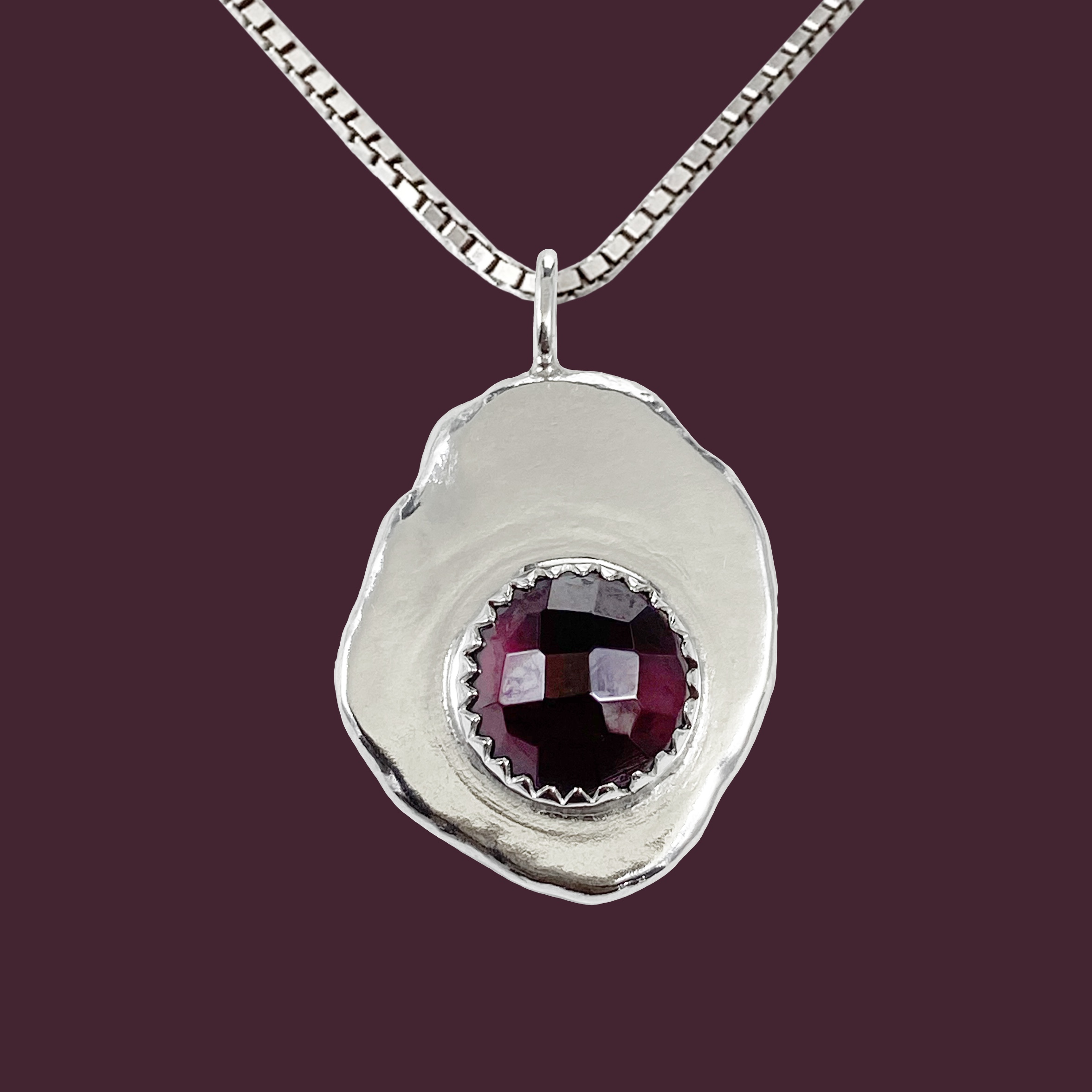 Reclaimed Garnet Pendant