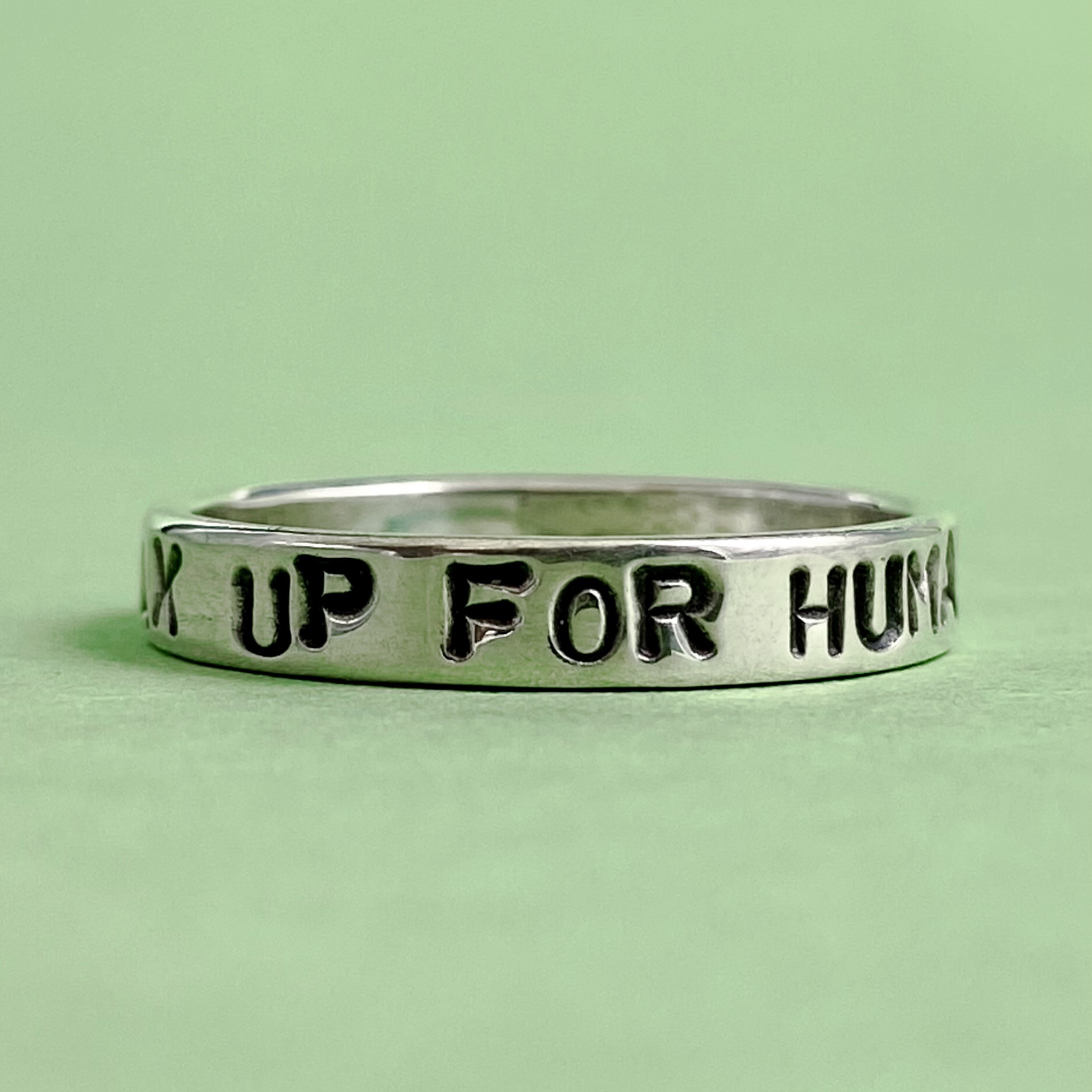 Size 11 Speak up for Humanity Ring
