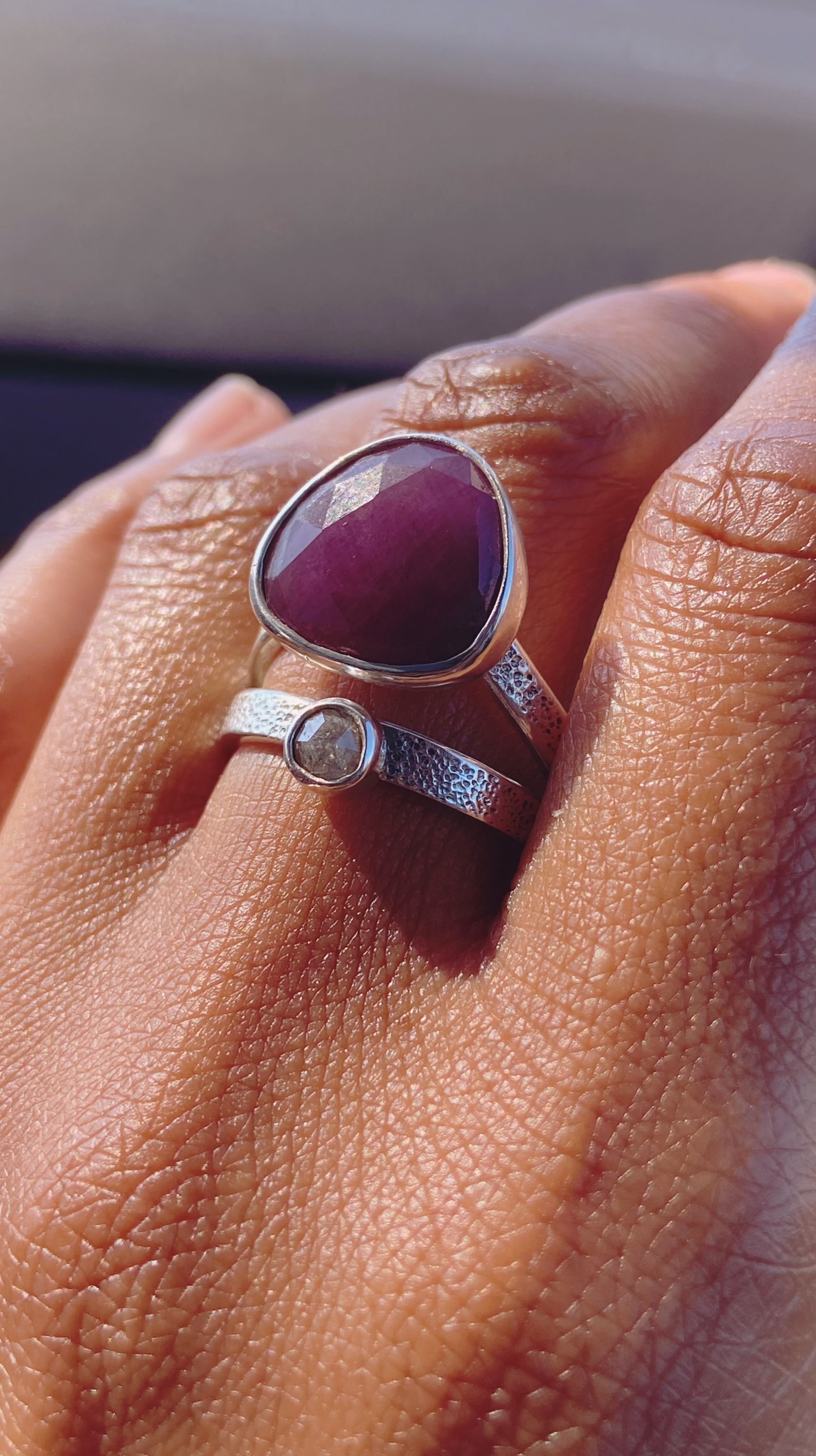 Custom Stone Diamond Ring