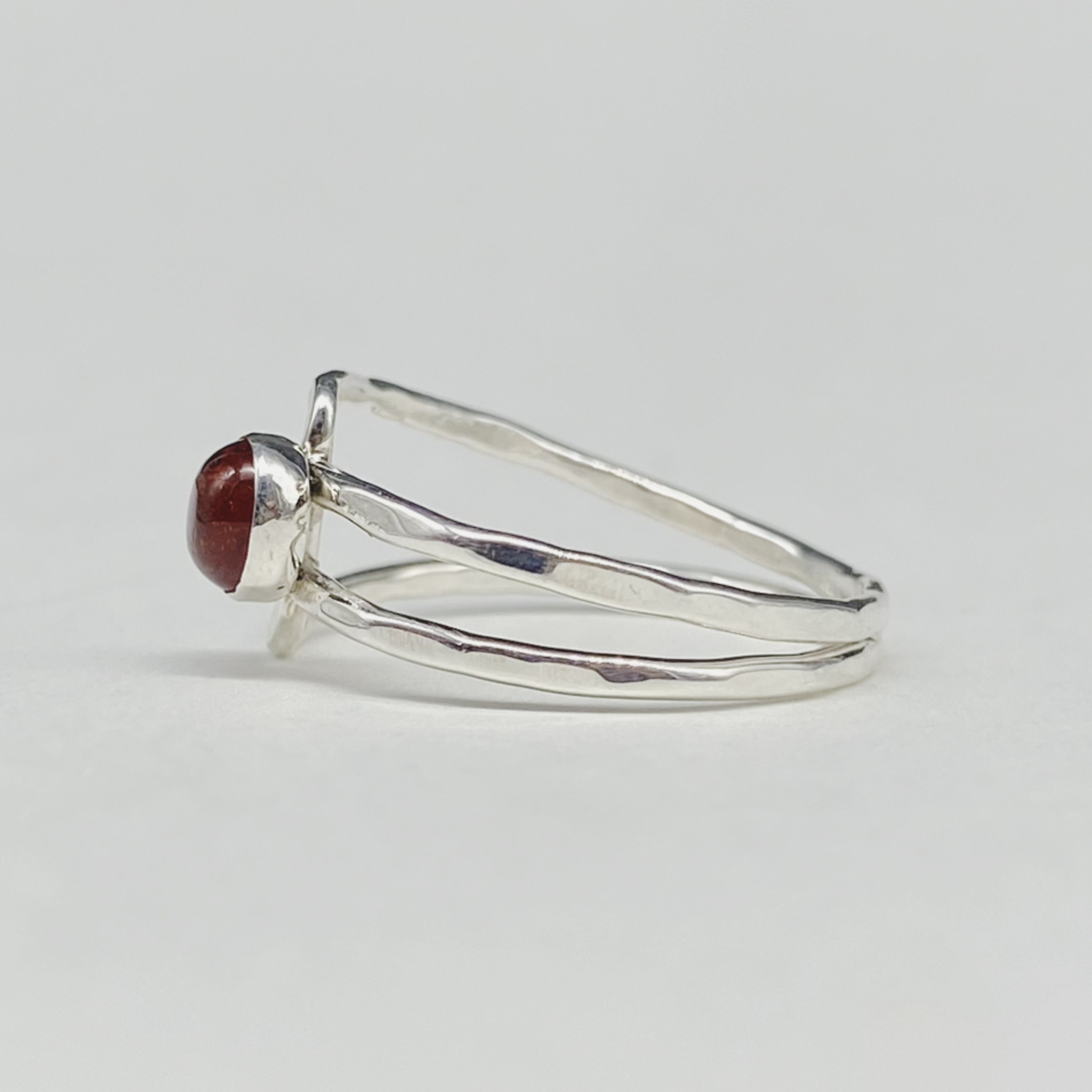 Size 8.25 Endless Road Ring with Amber