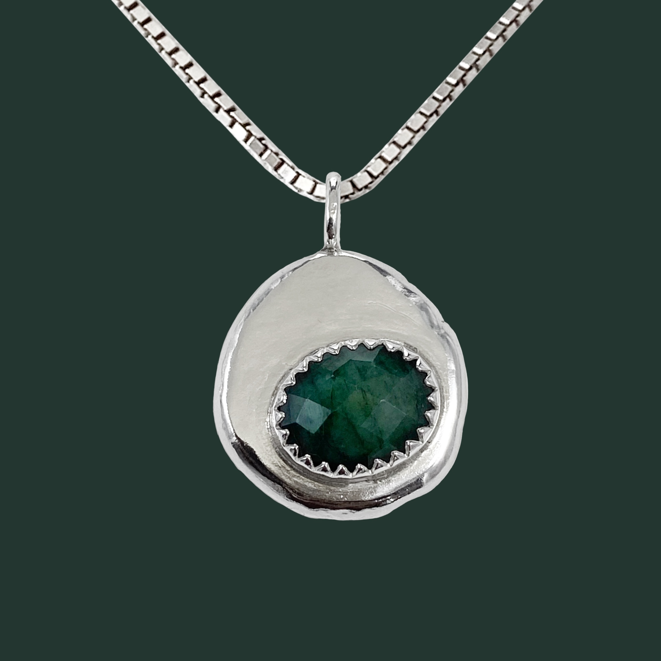 Reclaimed Emerald Pendant