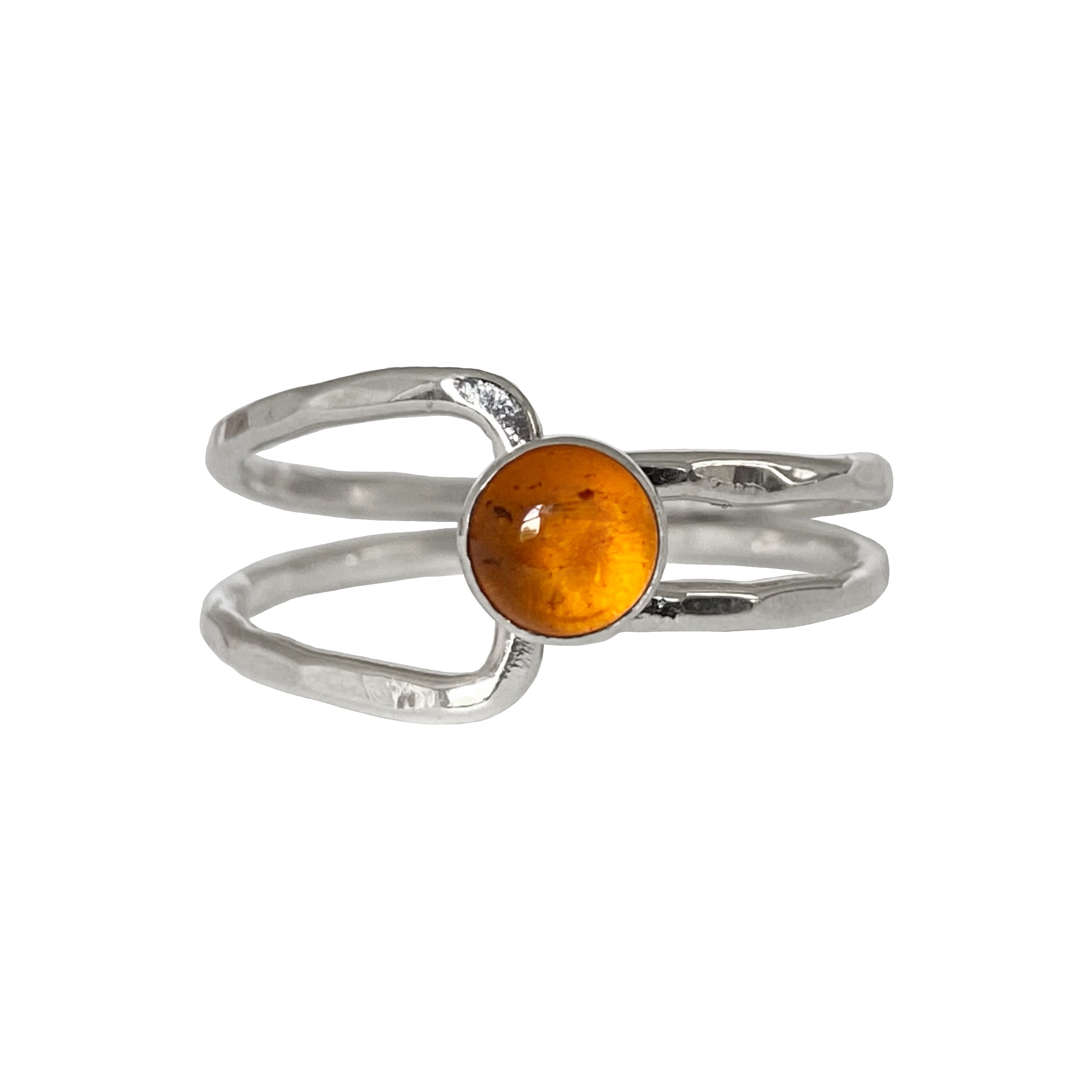 Size 8.25 Endless Road Ring with Amber