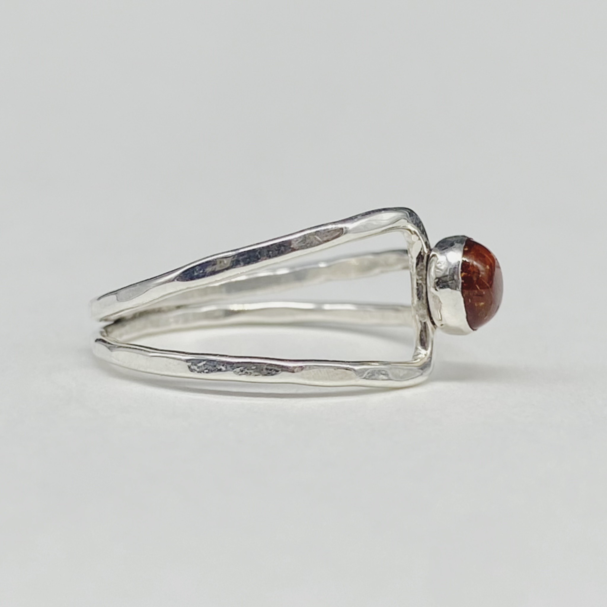 Size 8.25 Endless Road Ring with Amber