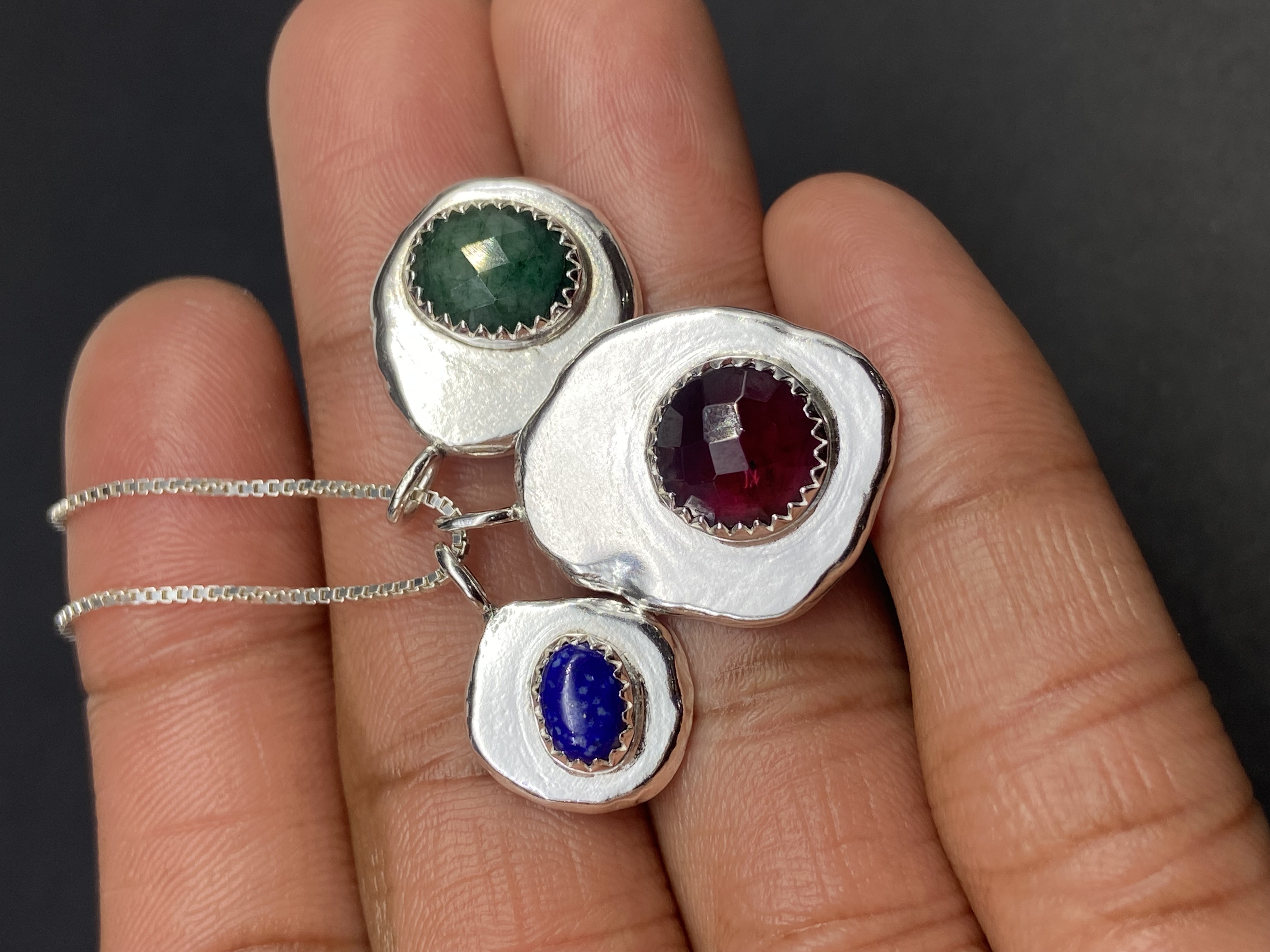 Reclaimed Garnet Pendant
