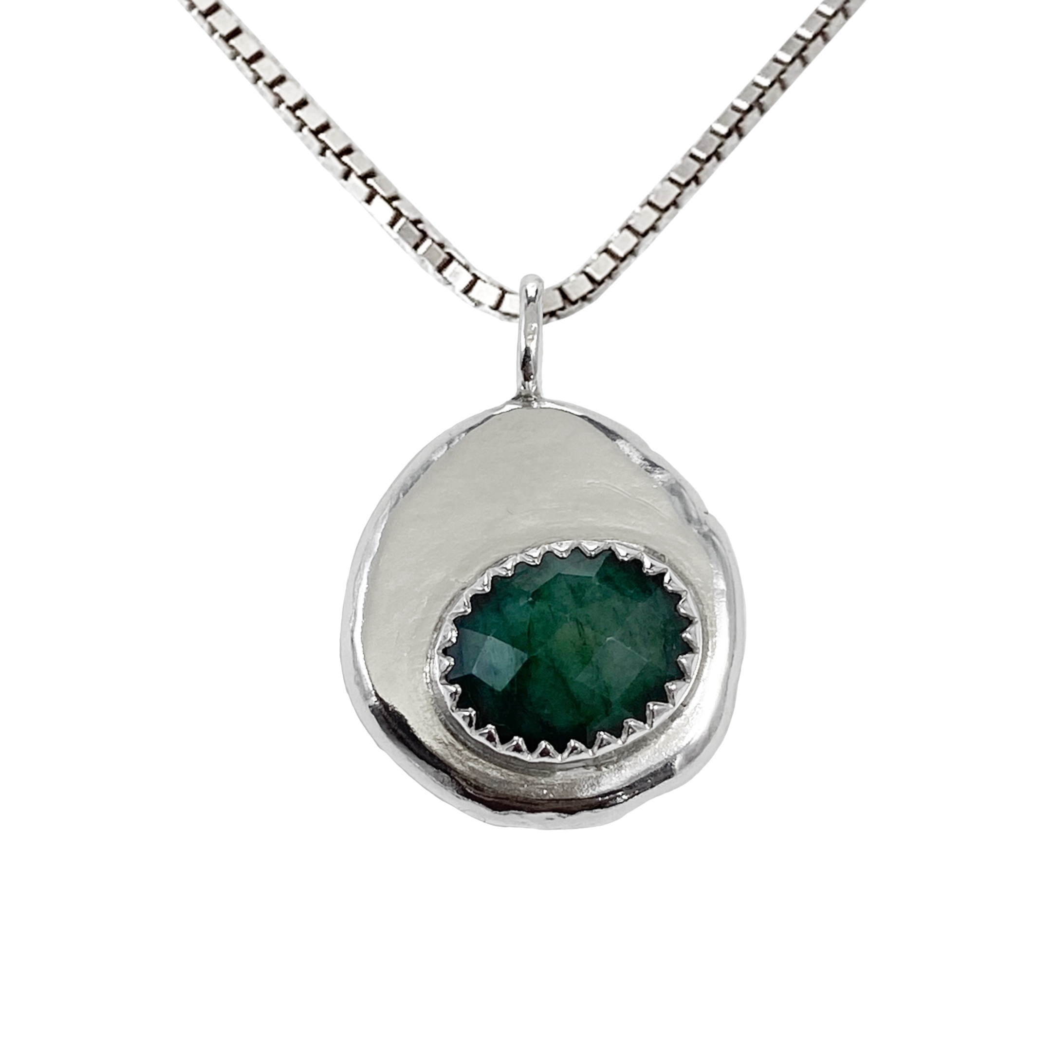 Reclaimed Emerald Pendant