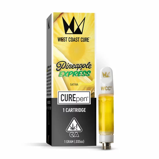 West Coast Cure - CUREpen Cartridge - 1 Gram - Pineapple Express - Sativa