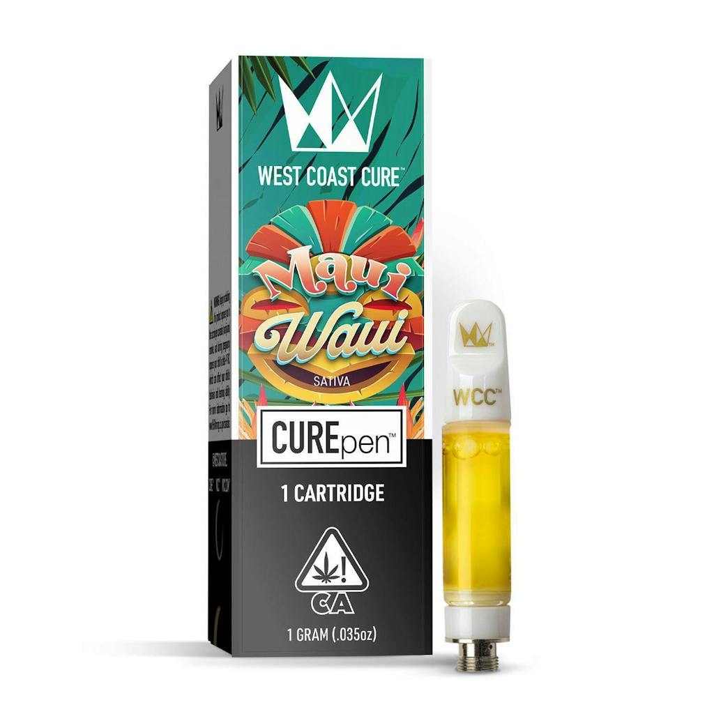 West Coast Cure - CUREpen Cartridge - 1 Gram - Maui Waui - Sativa