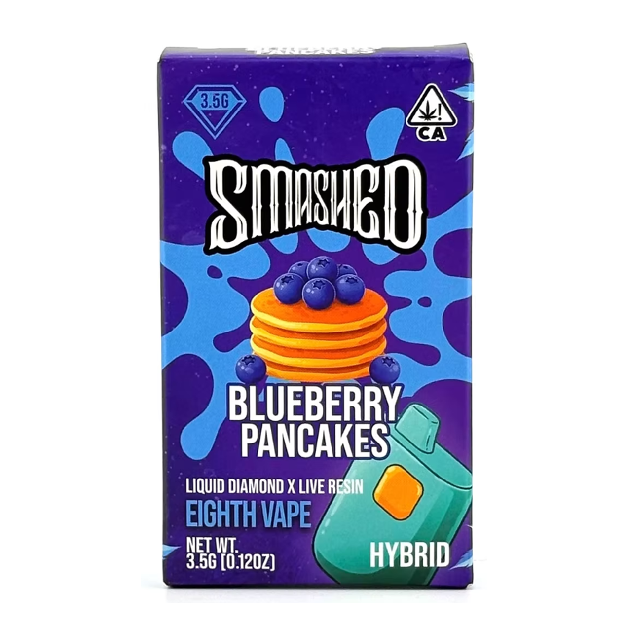Smashed - Eighth Vape (3.5G) - Blueberry Pancakes - Hybrid