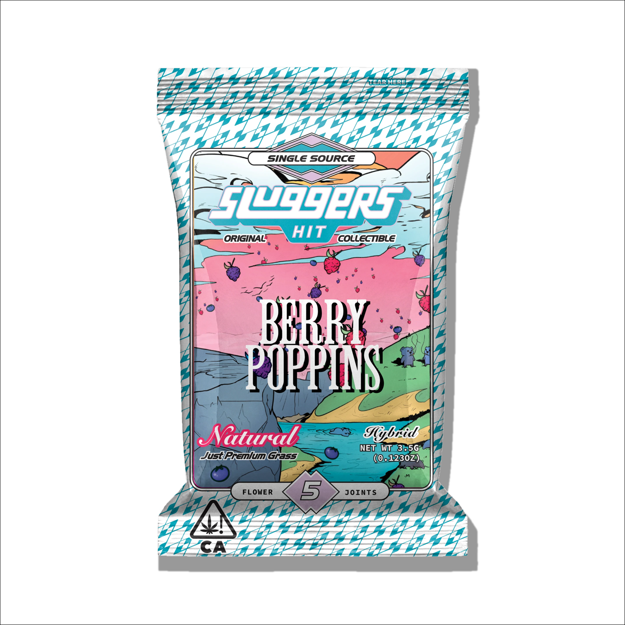 Sluggers Hit - 5 Pack Rolls - 3.5 Gram - Berry Poppins - Hybrid