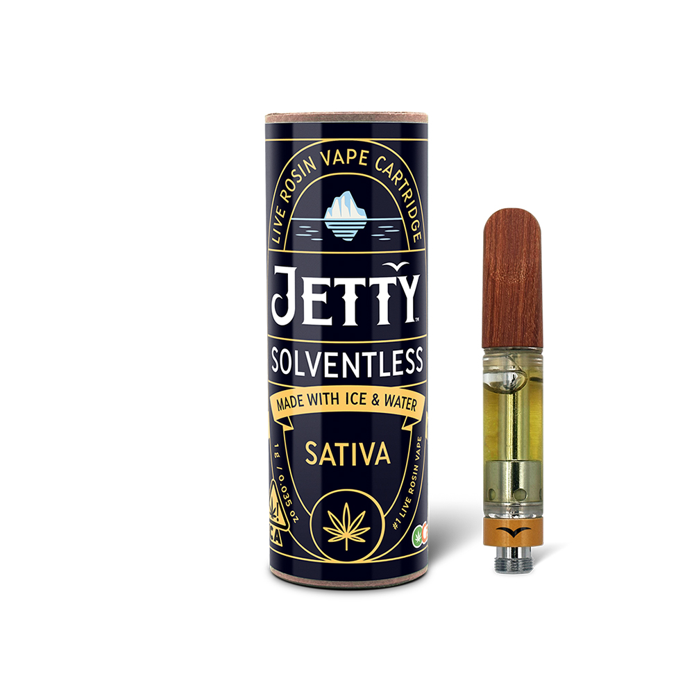 Jetty Extracts - 1 Gram Solventless Live Rosin Vape Cartridge - Sour Juice - Sativa