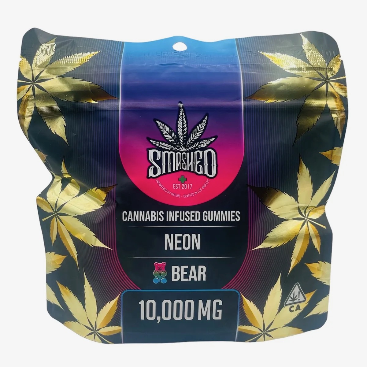 Smashed - Cannabis Infused Gummies - Neon Bear - 10,000 MG