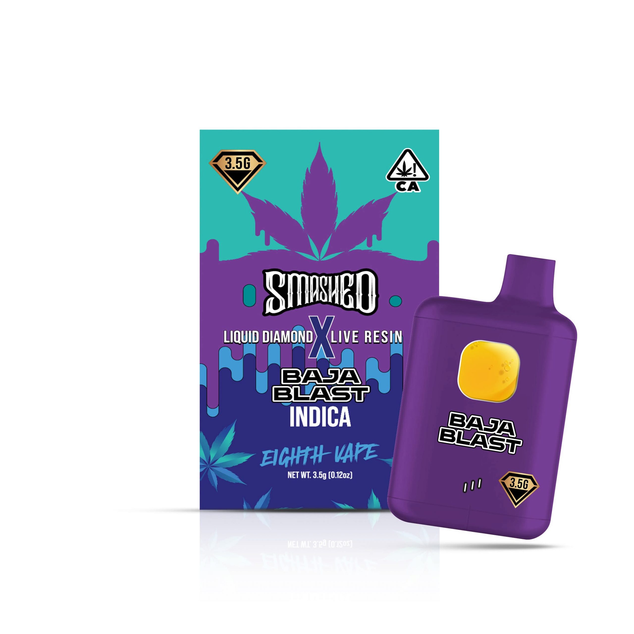 Smashed - Eighth Vape (3.5G) - Baja Blast - Indica