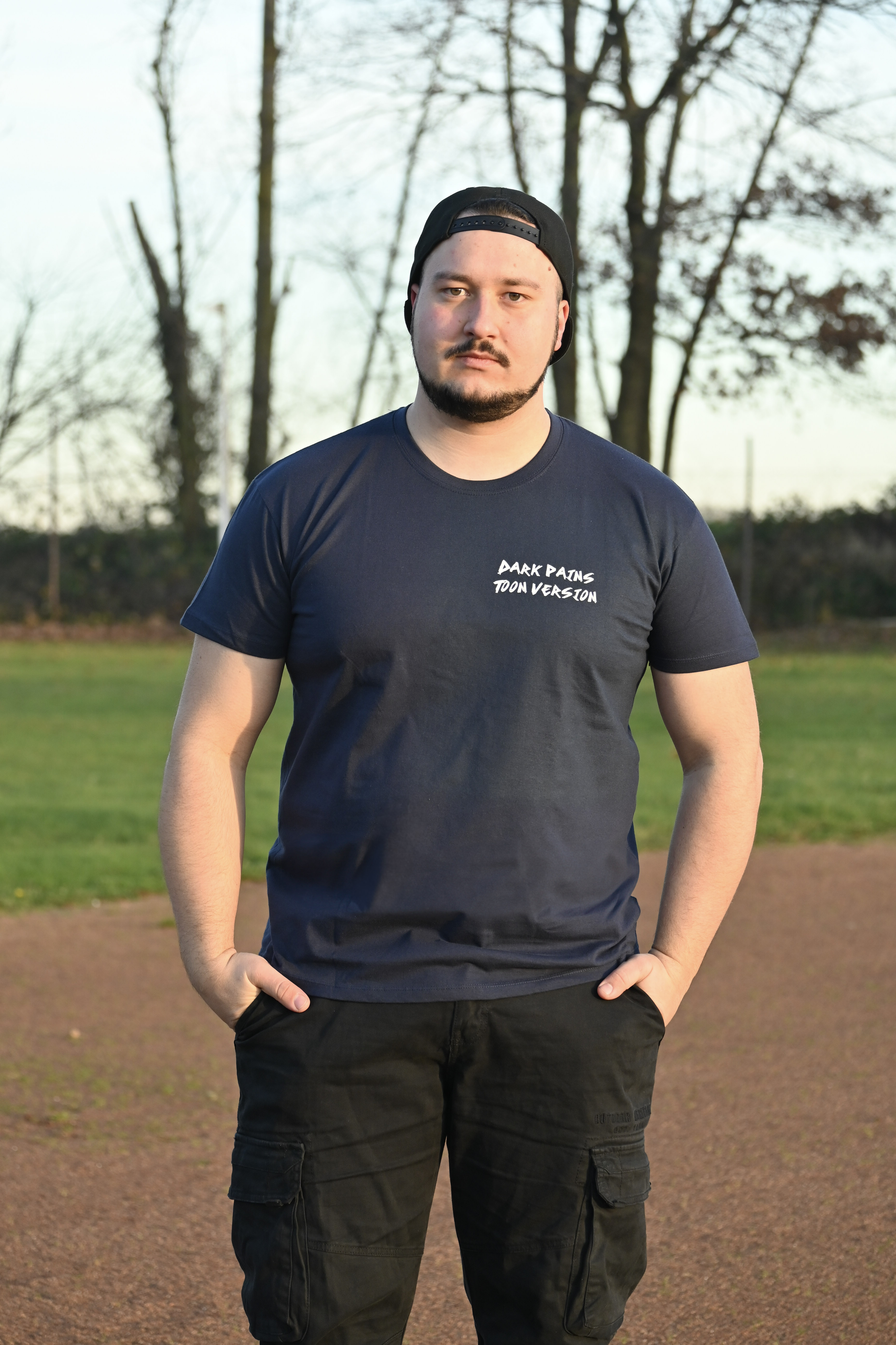 T-Shirt "Dark Pains Toon Version" French Navy (Dunkelblau)