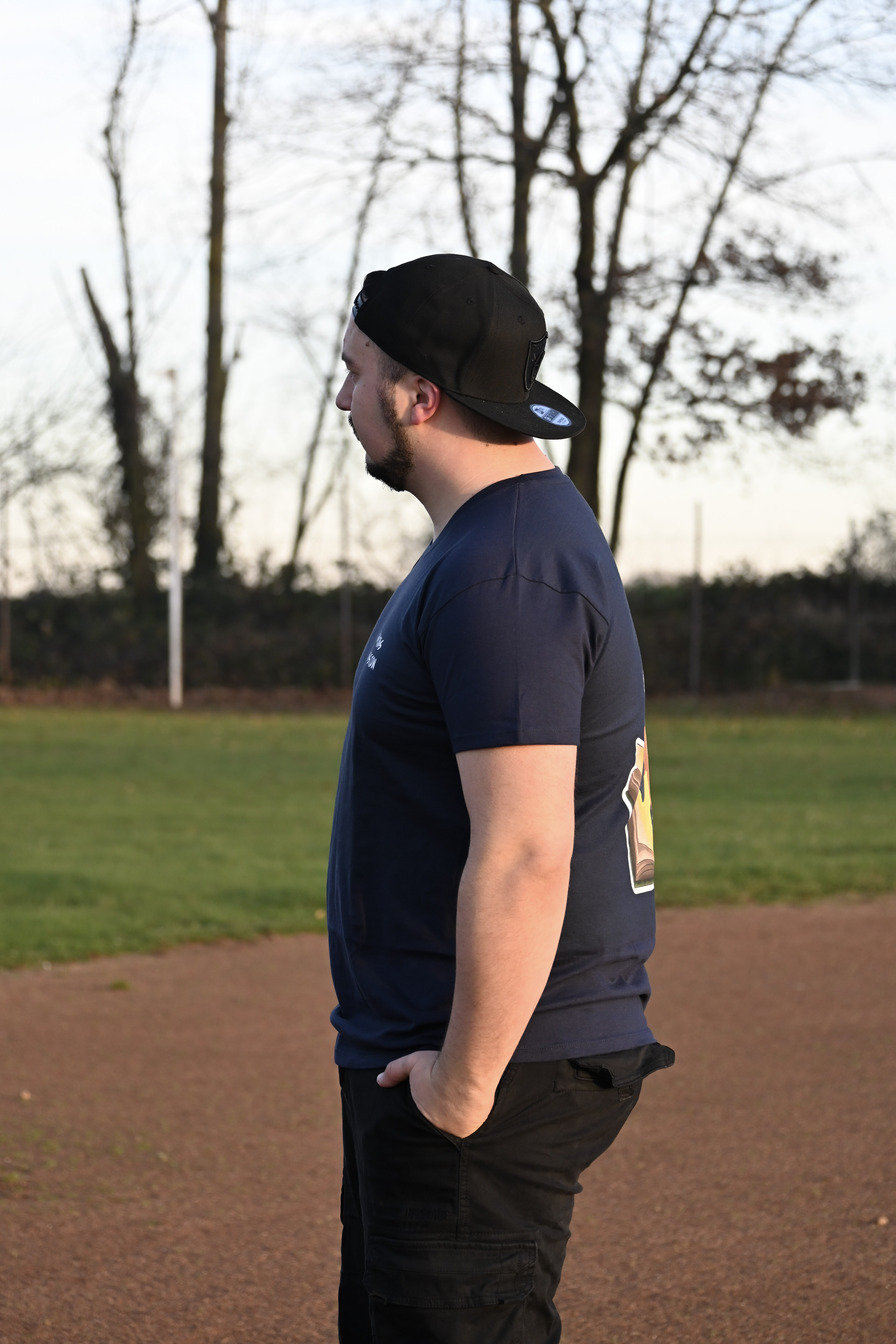 T-Shirt "Dark Pains Toon Version" French Navy (Dunkelblau)