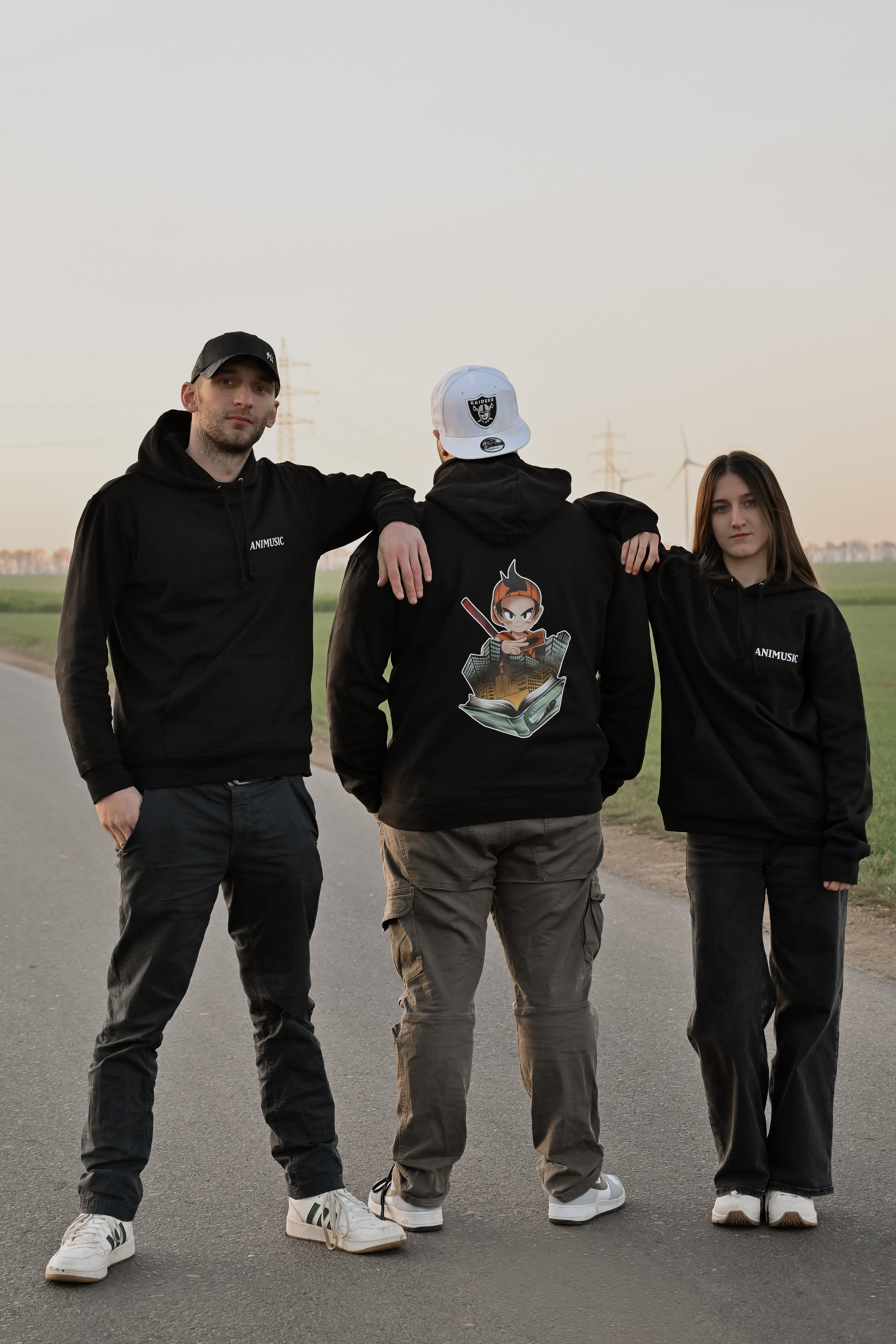 Hoodie "ANIMUSIC Logo Hoodie" Schwarz