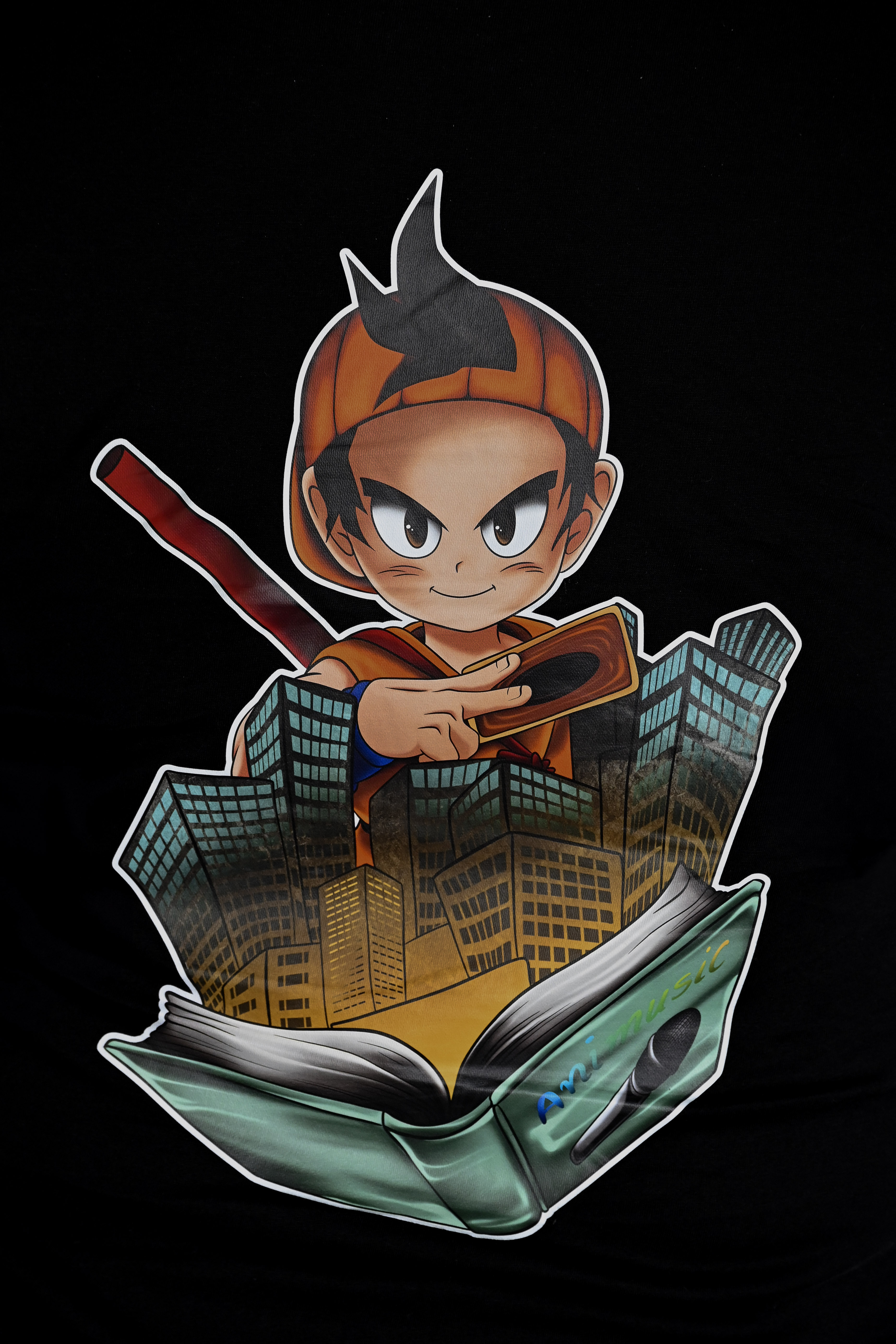 T-Shirt "ANIMUSIC Logo Shirt" Schwarz