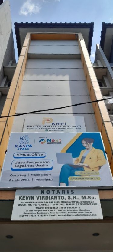 Business Signage - Kaspa Space Manahan Solo