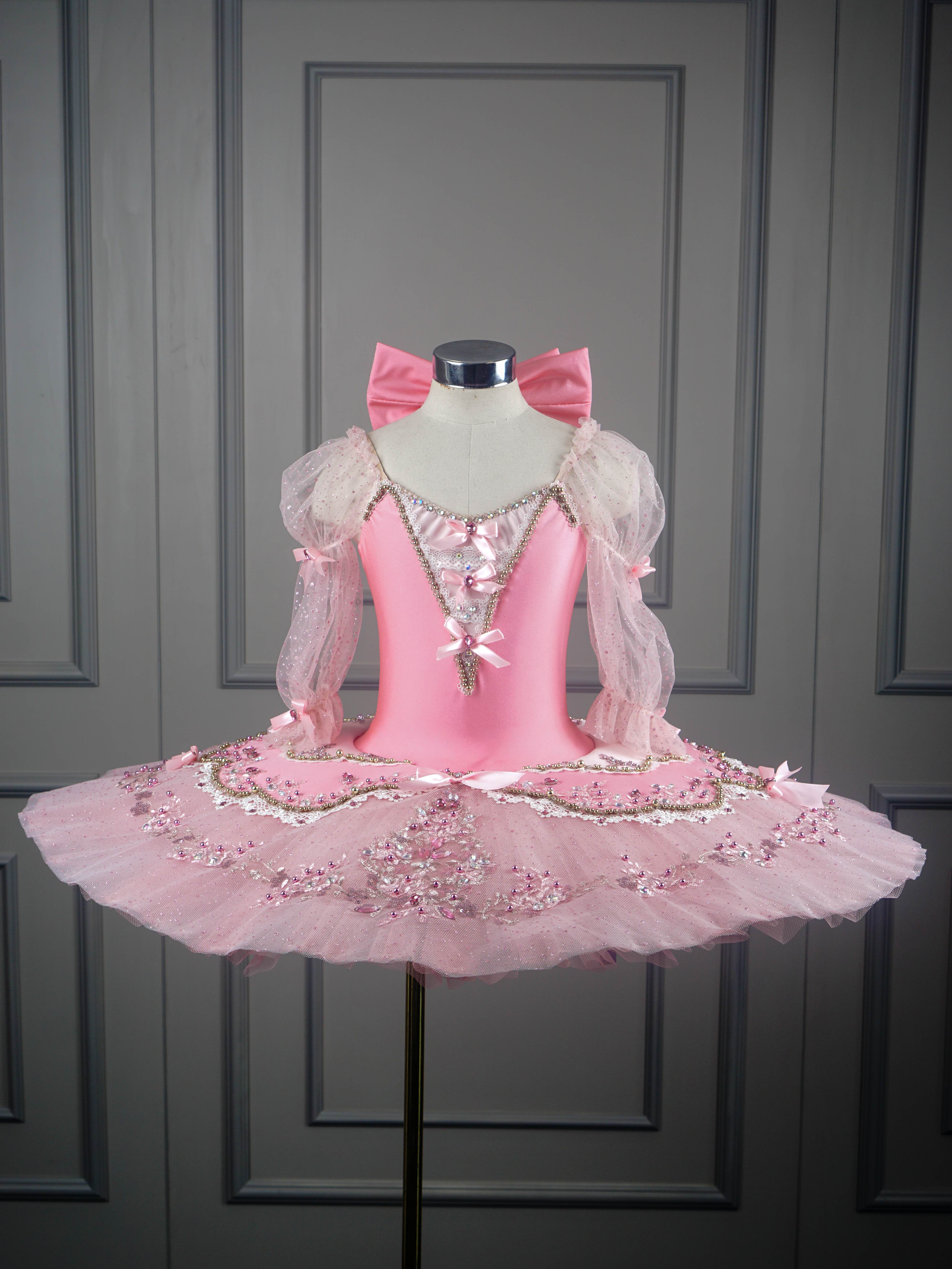 Pink Classical Tutu with Bow Details – Fairy Doll Variation