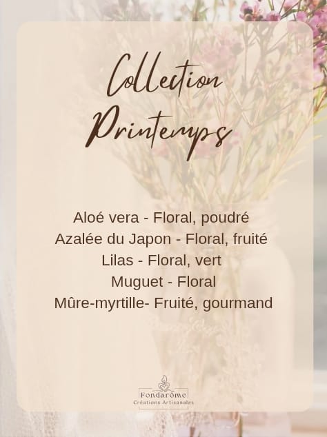 Fondant parfumé solide - Collection Printemps