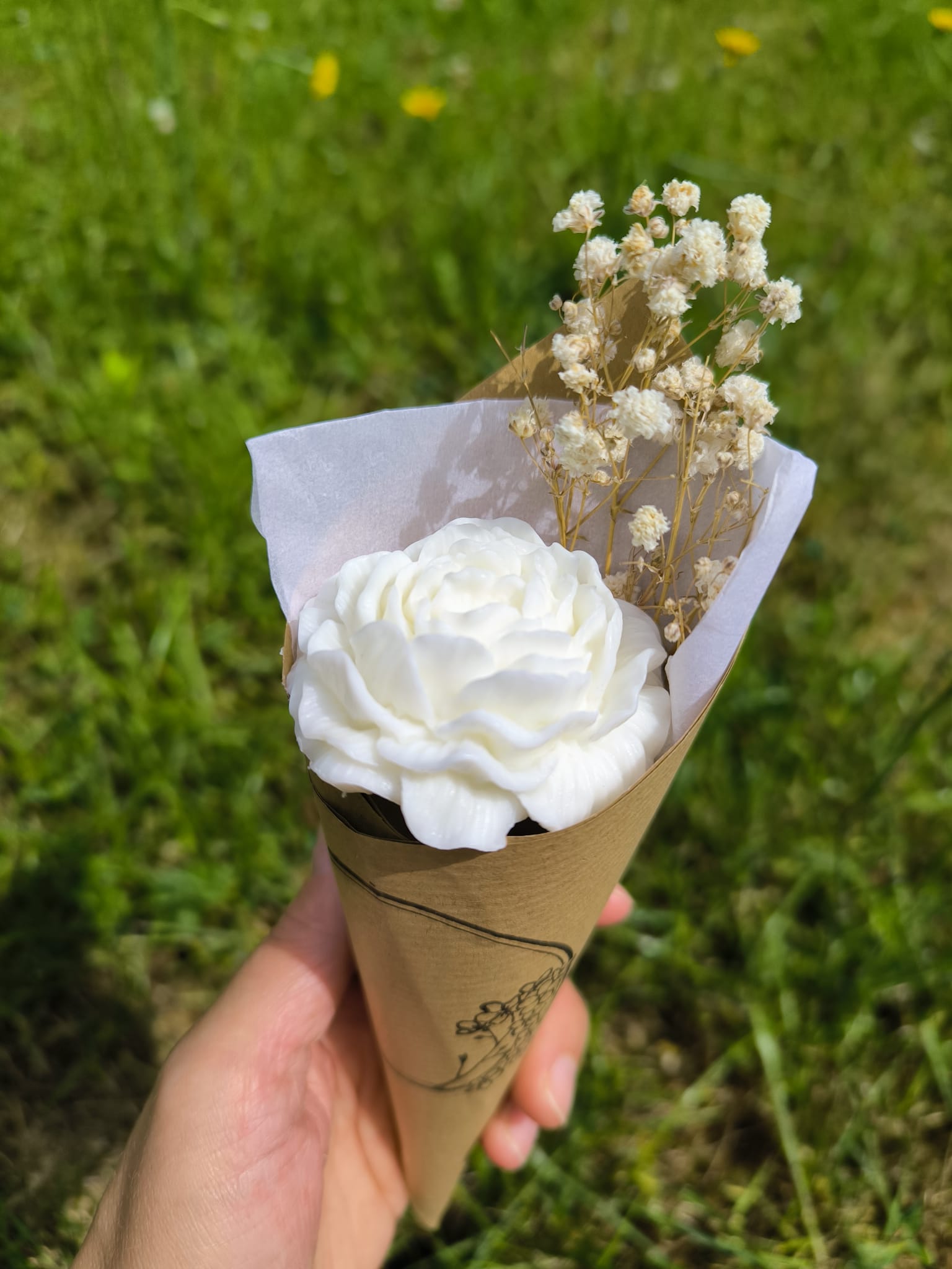 Cornet Pivoine parfumée
