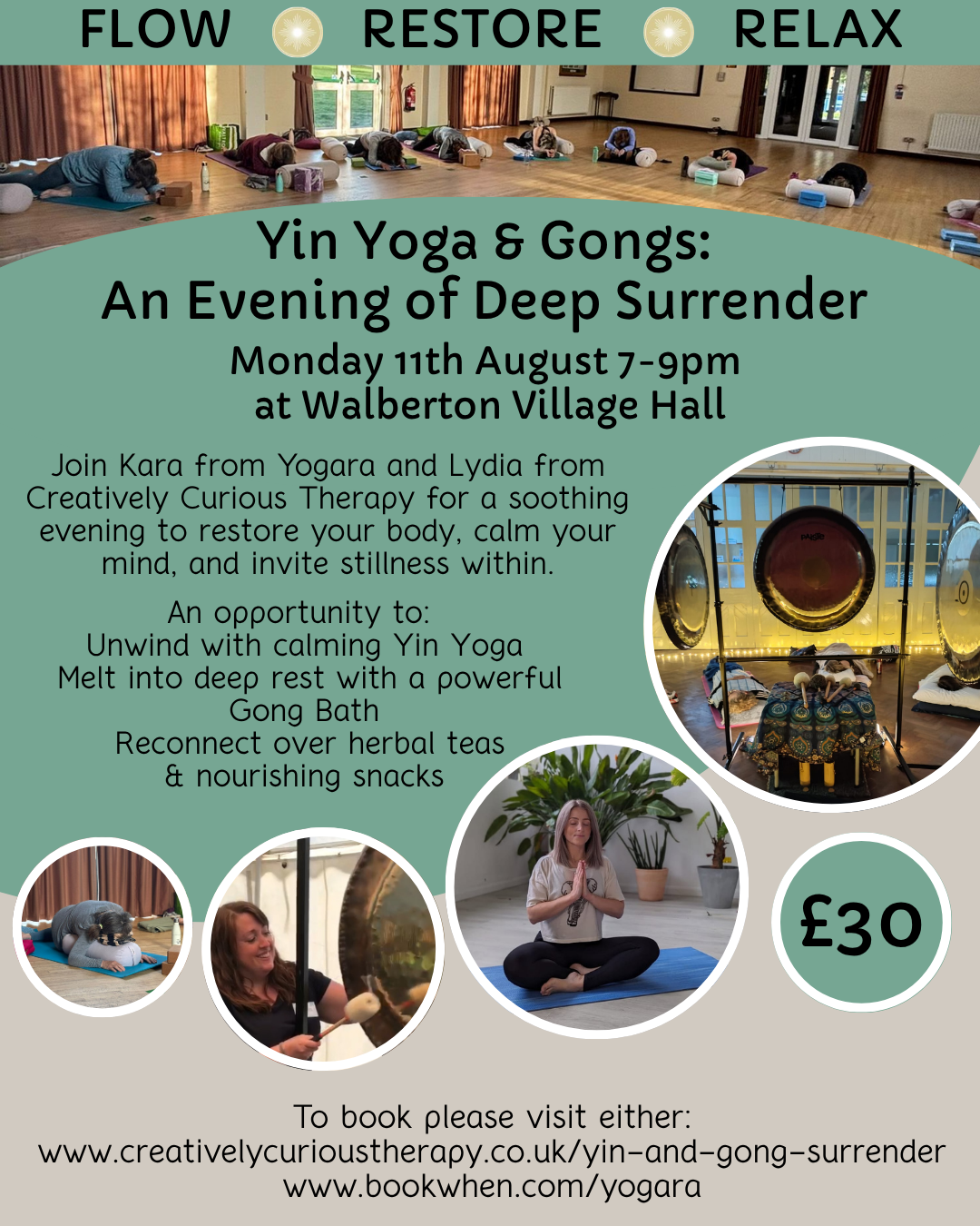 Yin Yoga and Gongs: An Evening of Deep Surrender 