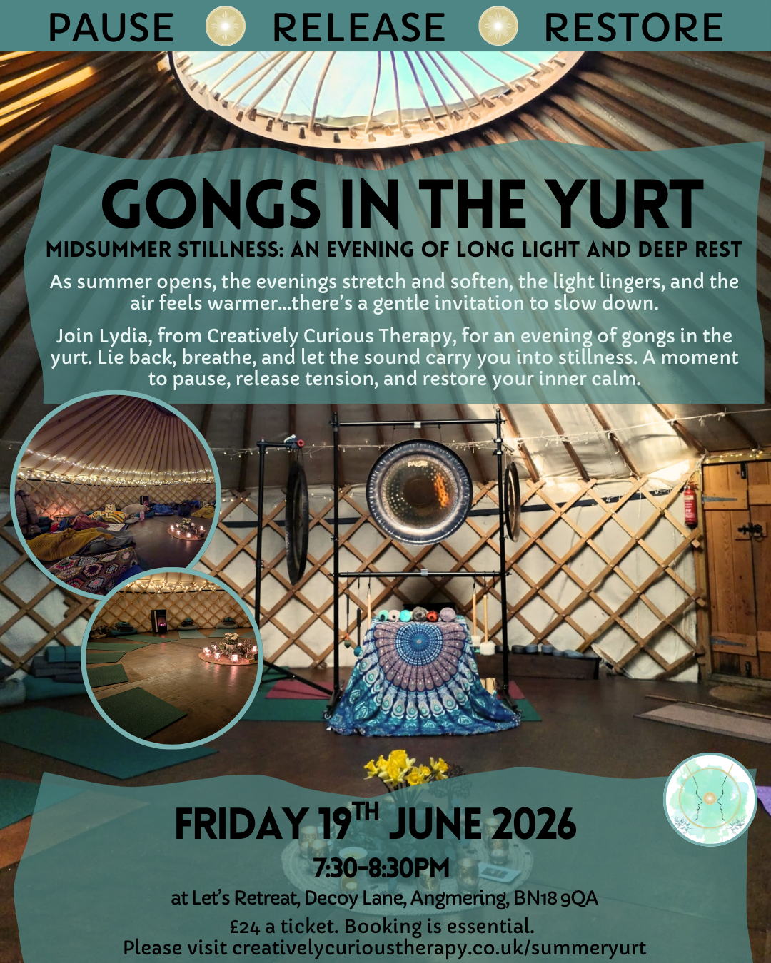 Gongs in the Yurt: Midsummer Stillness (Late session)