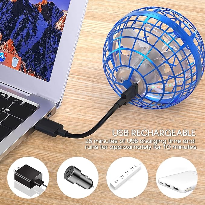Flying Sky Ball Toy Boomerang With RGB lights