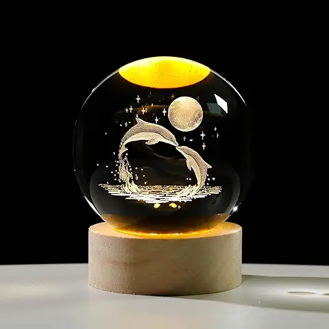 Dolphin Crystal Ball Night Light