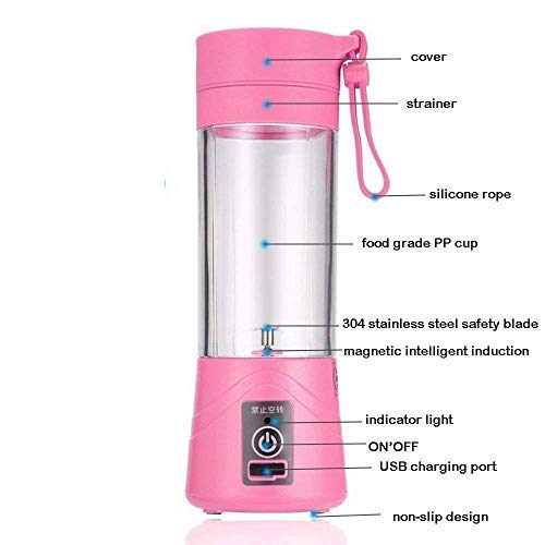 Portable Blender 6 Blade 2 USB Juicer Fruit Juicer