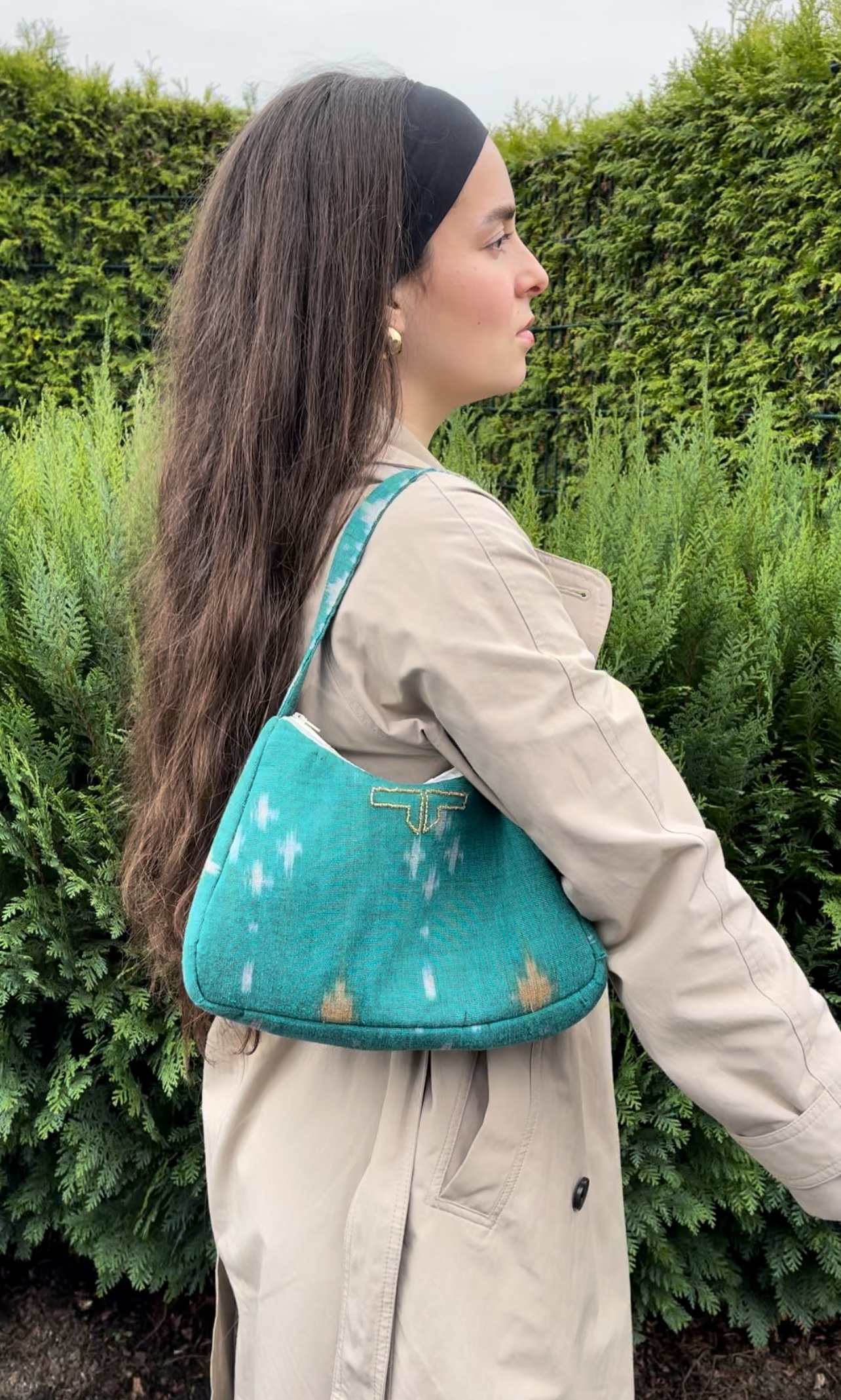 CHANHSY Silk Shoulder Bag 