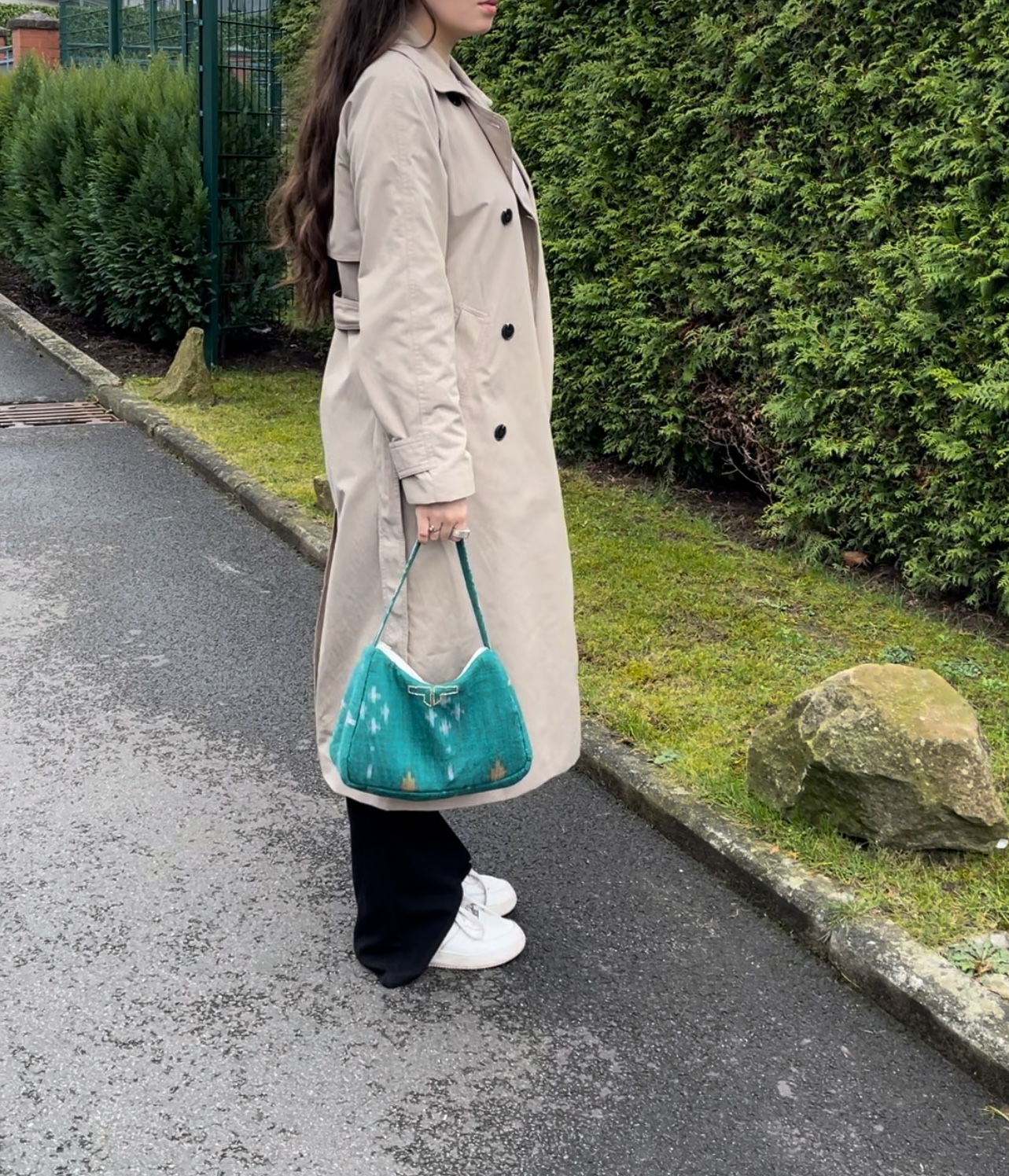 CHANHSY Silk Shoulder Bag 