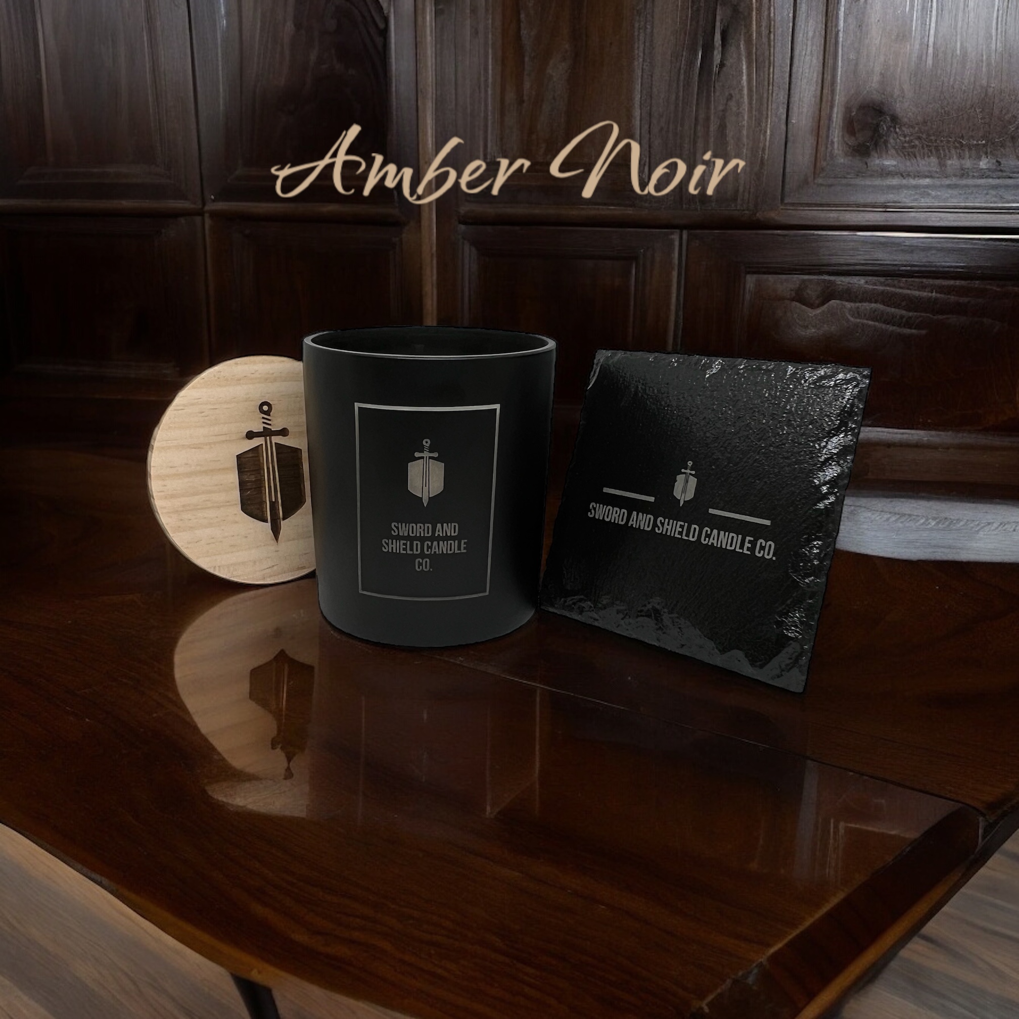 Amber Noir Scent 12oz Coconut Soy Wax Candle