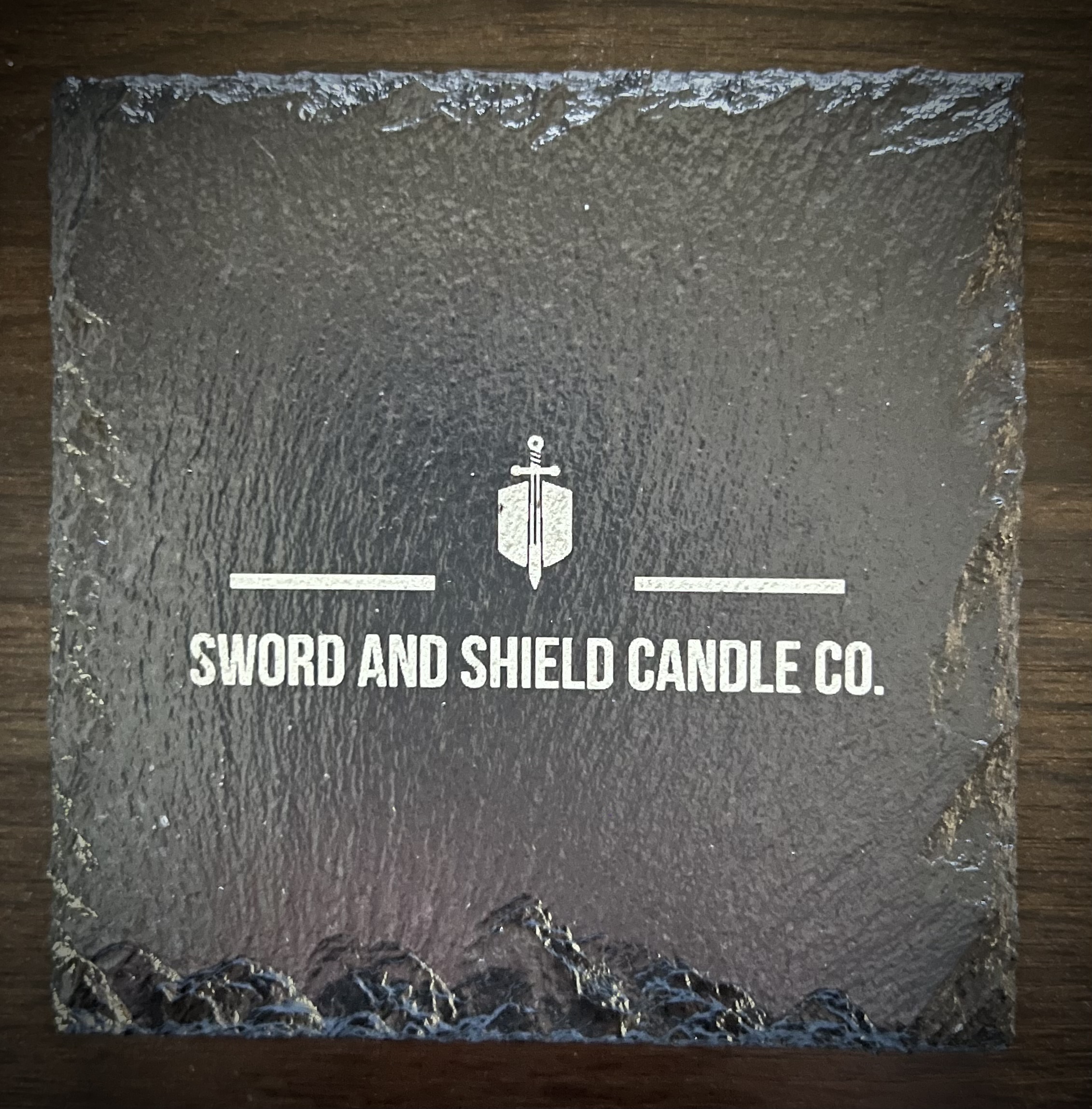 Laser Etched Slate Coaster