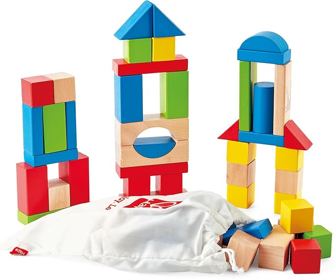 Wooden Building Blocks Set
