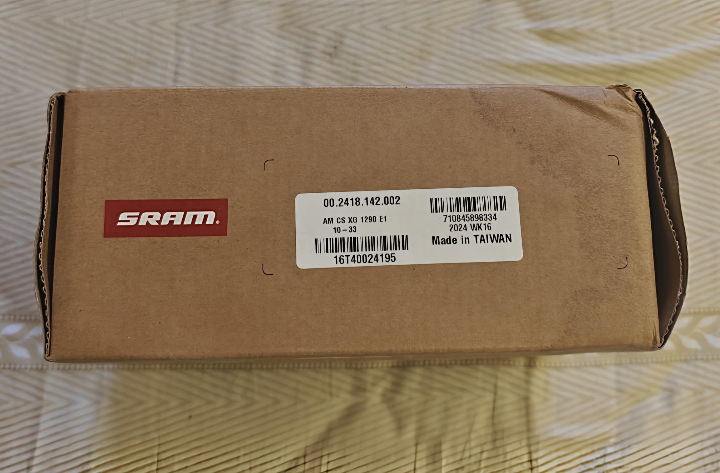 Sram Red AXS 12spd E1 Cassette 10/33.