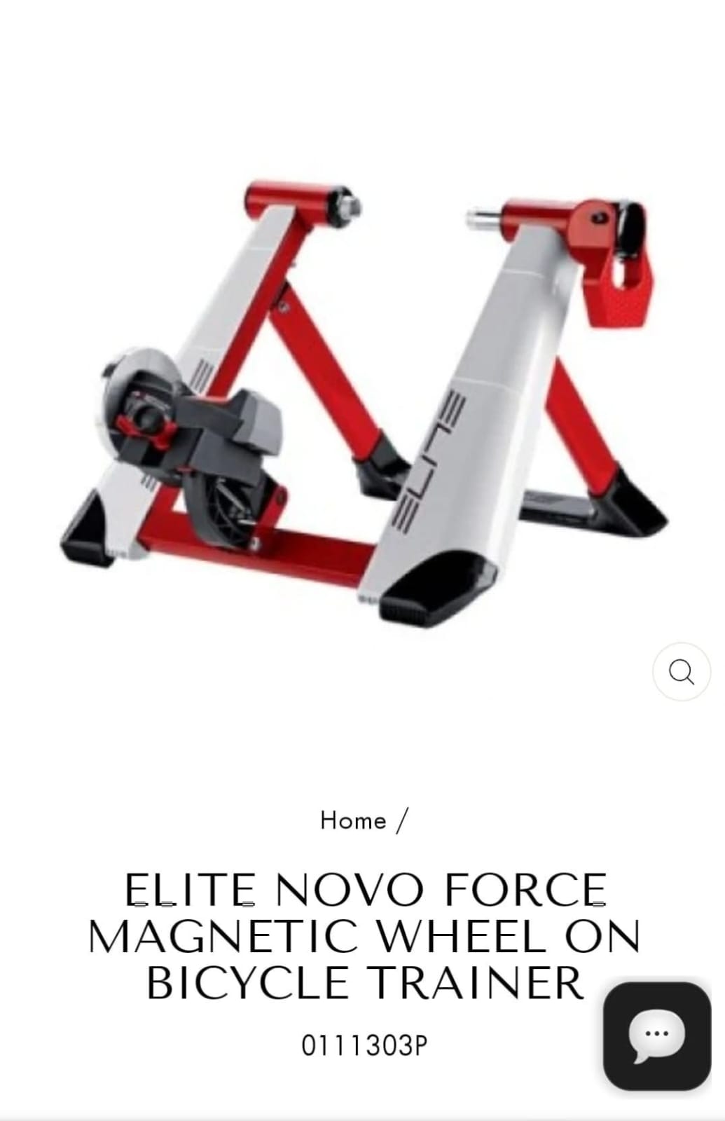 NOVO FORCE MAGNETIC WHEEL ON BICYCLE TRAINER