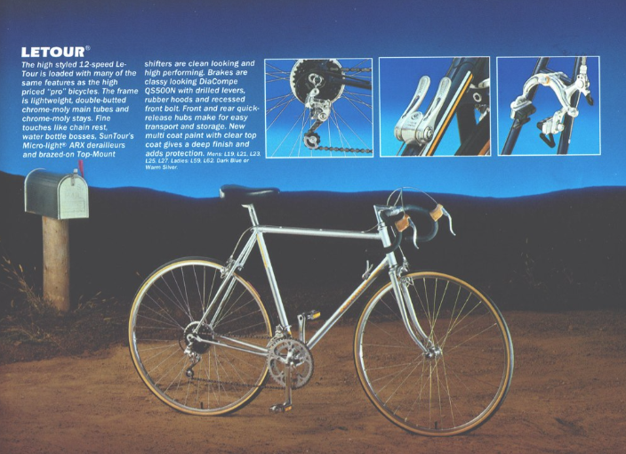Schwinn Le Tour - Road Bike -Touring -Small -1989