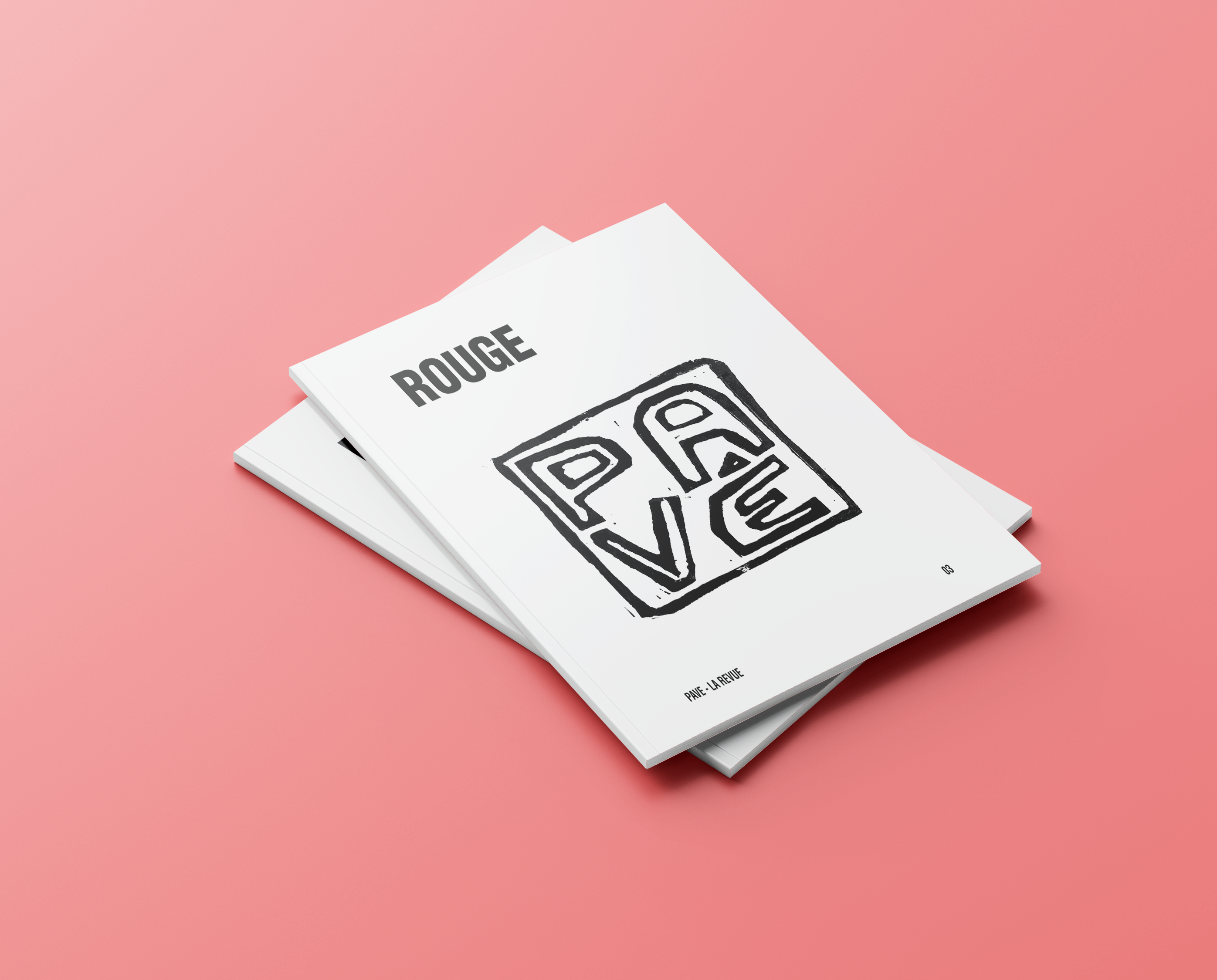 Pavé La Revue - ROUGE