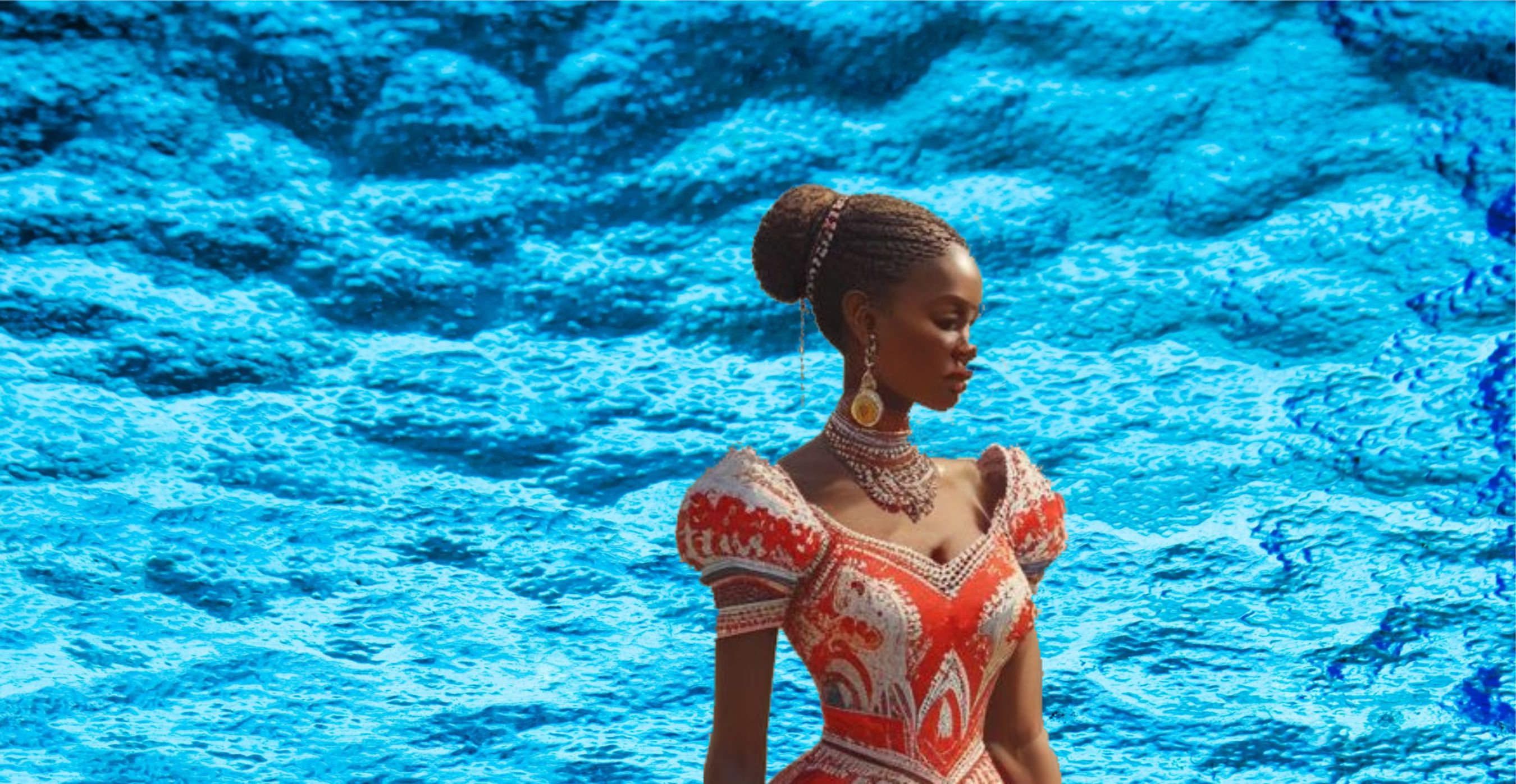 Elegant African Traditional Wedding Dress Design