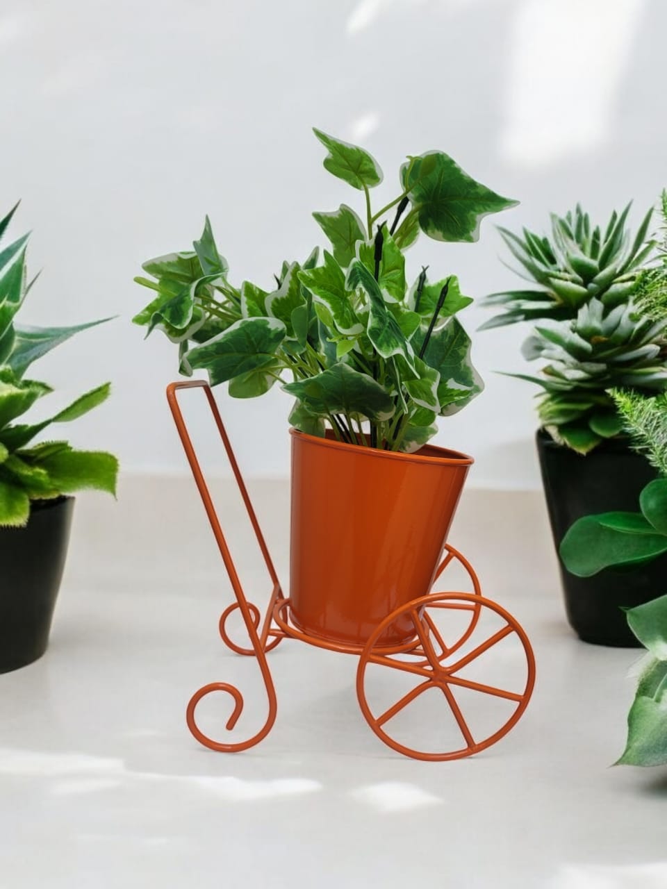 vintage cart planter