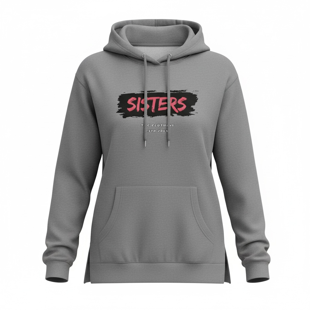 SISTERS Graphic hoodie w/splits