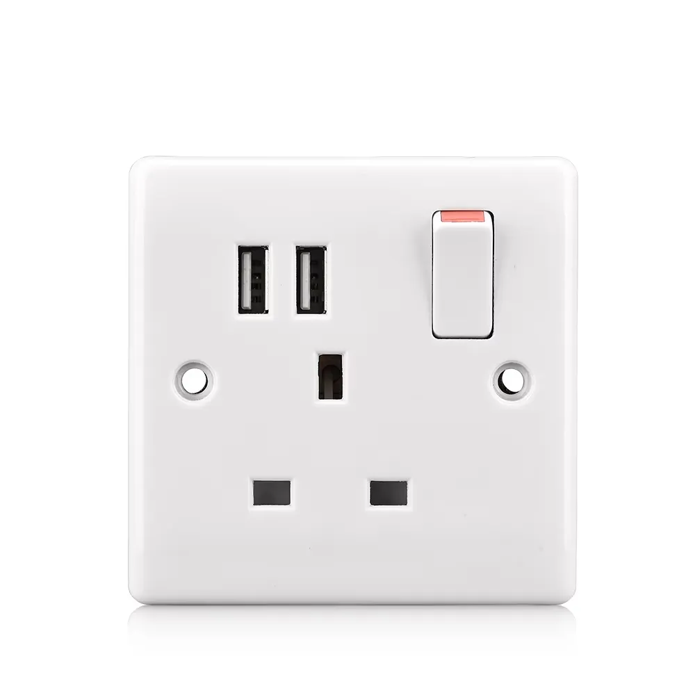 Universal Wall Socket with USB Ports