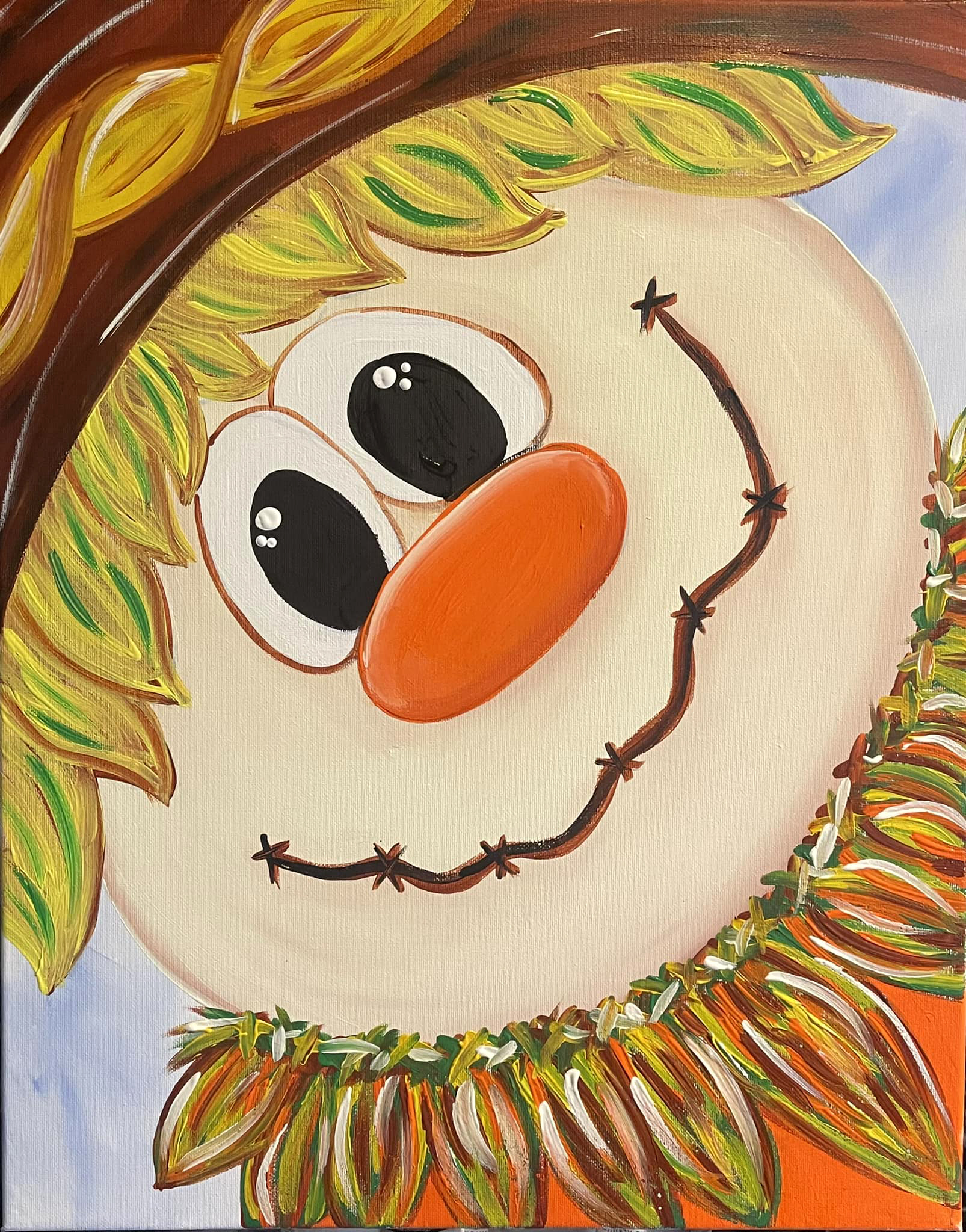 Too Cute Scarecrow Canvas Painting Kit
