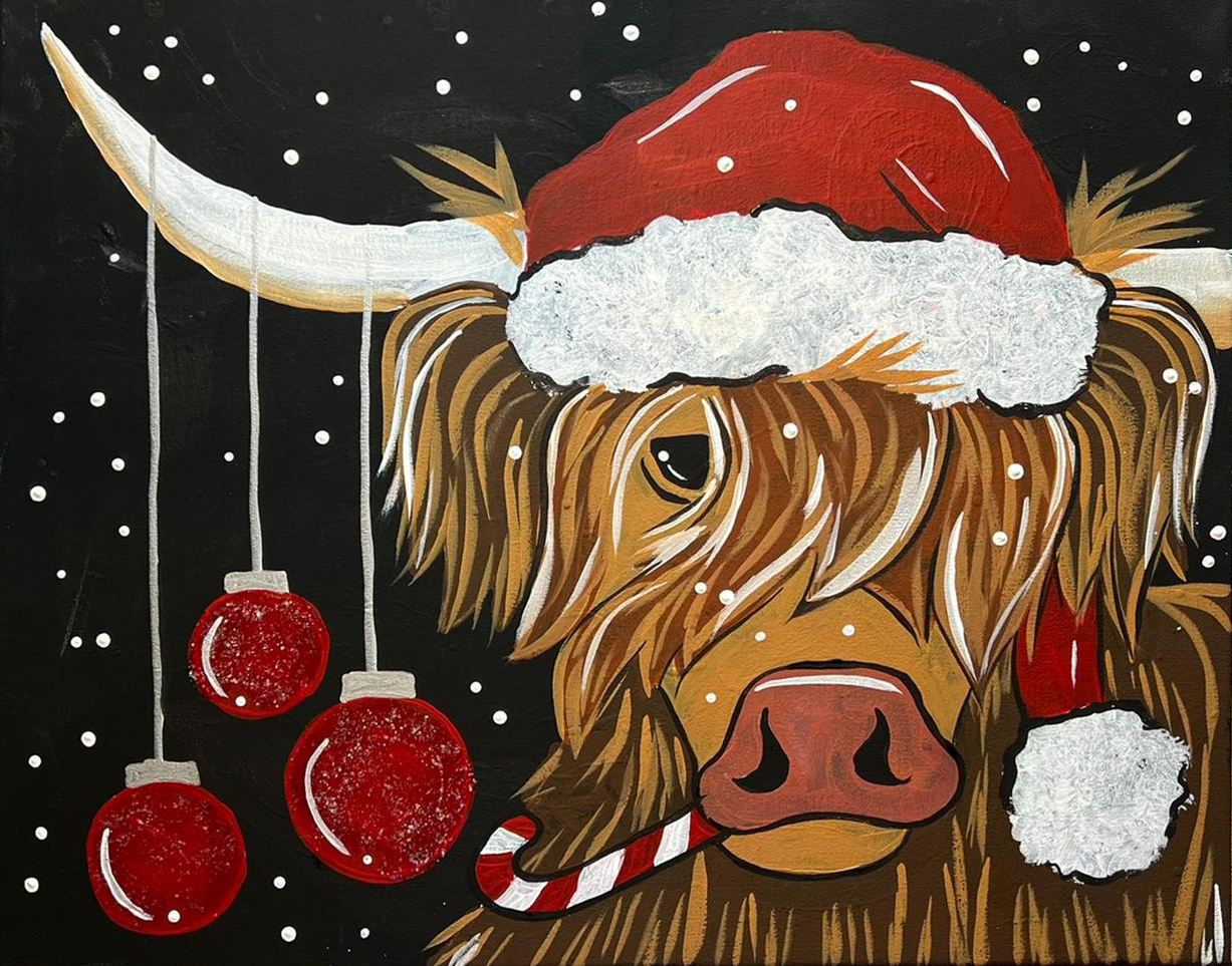 Christmas Highlander Canvas Painting Kit