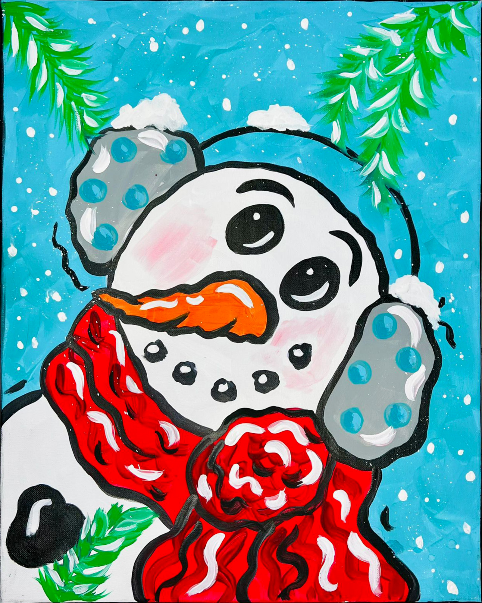 Baby It's Cold Canvas Painting Kit