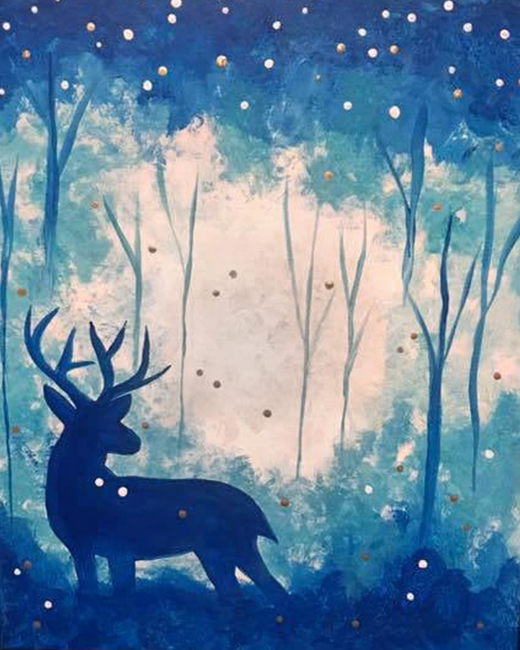 Deer Canvas Painting Kit
