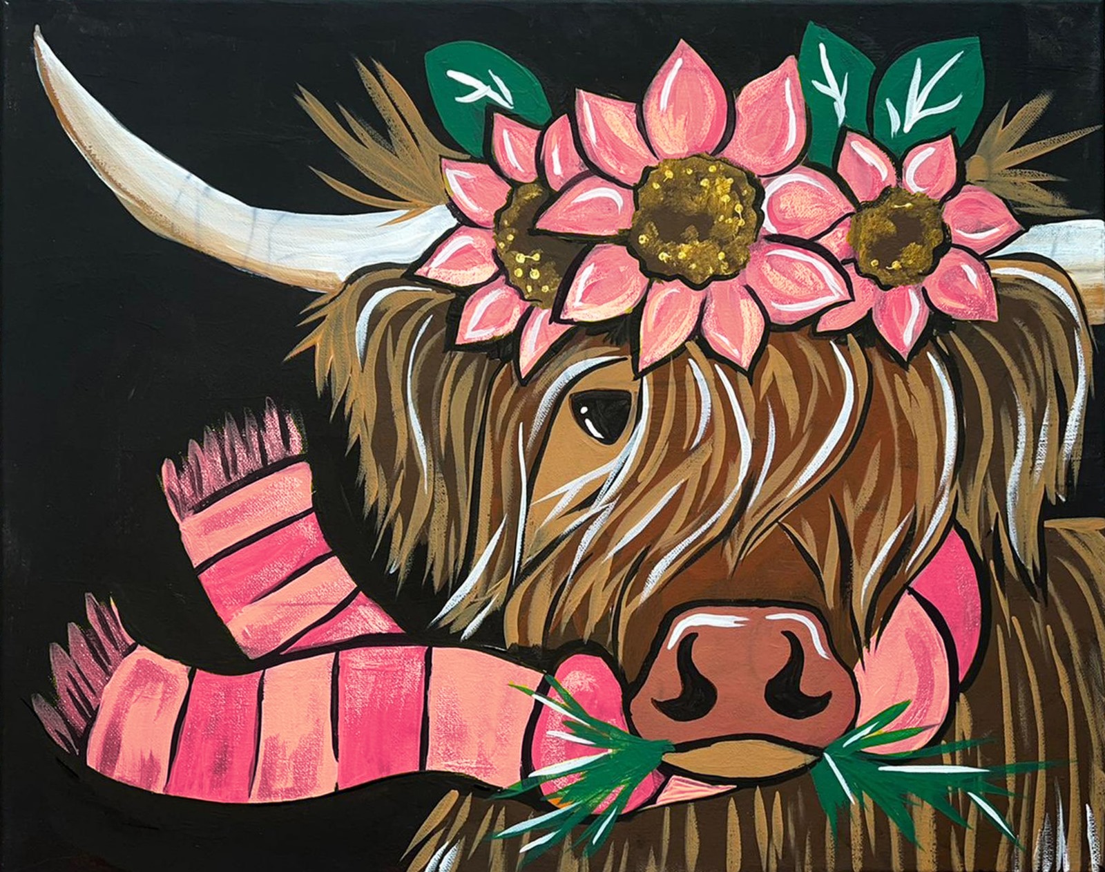 Fall Highlander Canvas Painting Kit