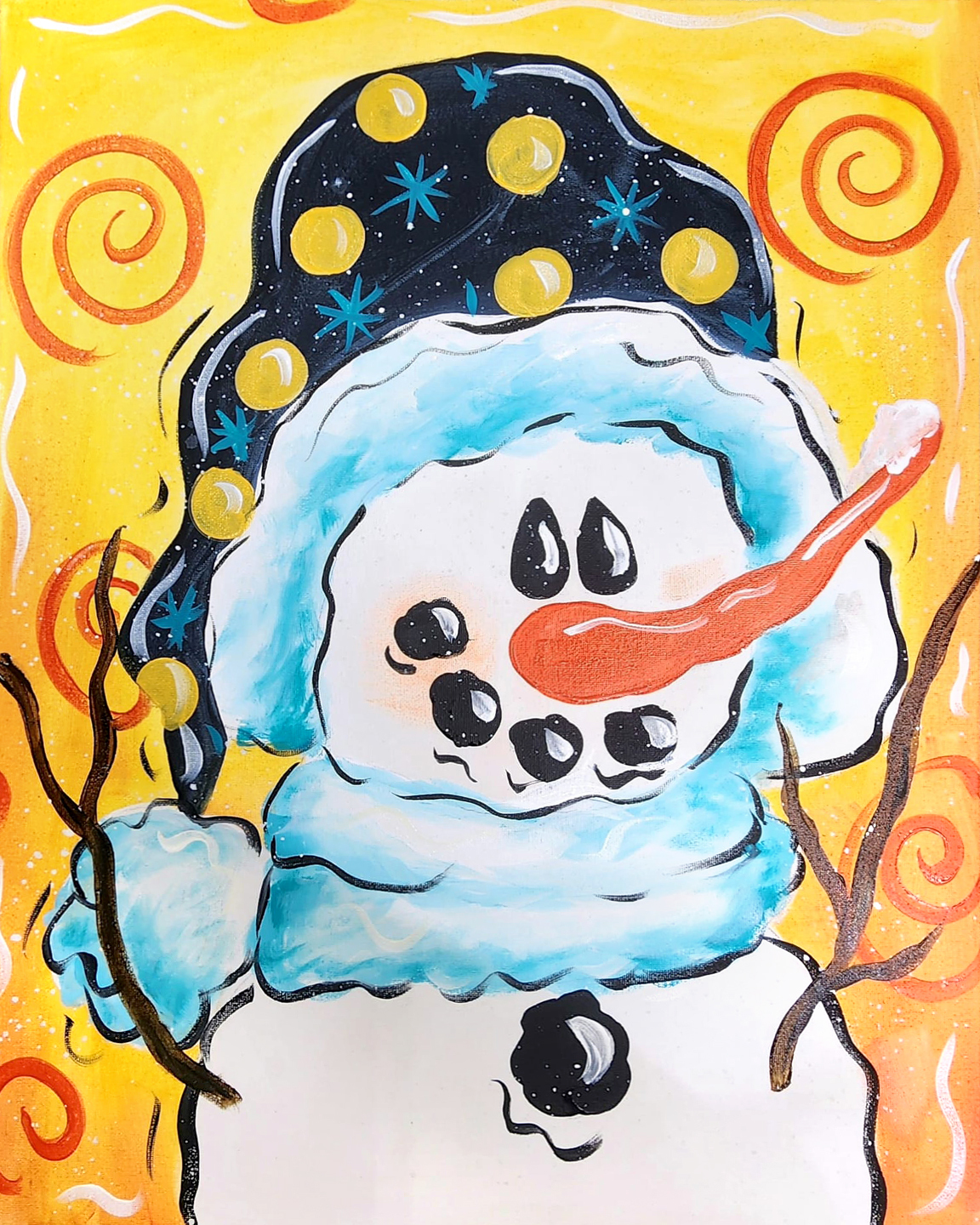 Frosty Canvas Painting Kit