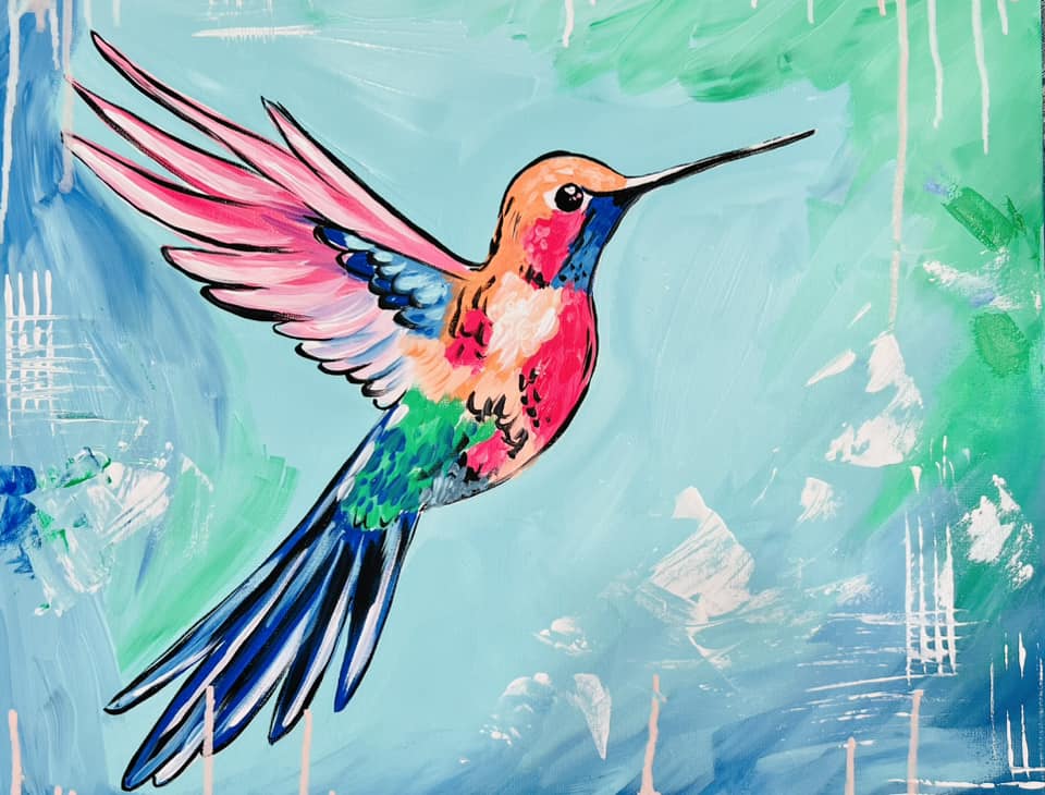 Hummingbird Canvas Painting Kit